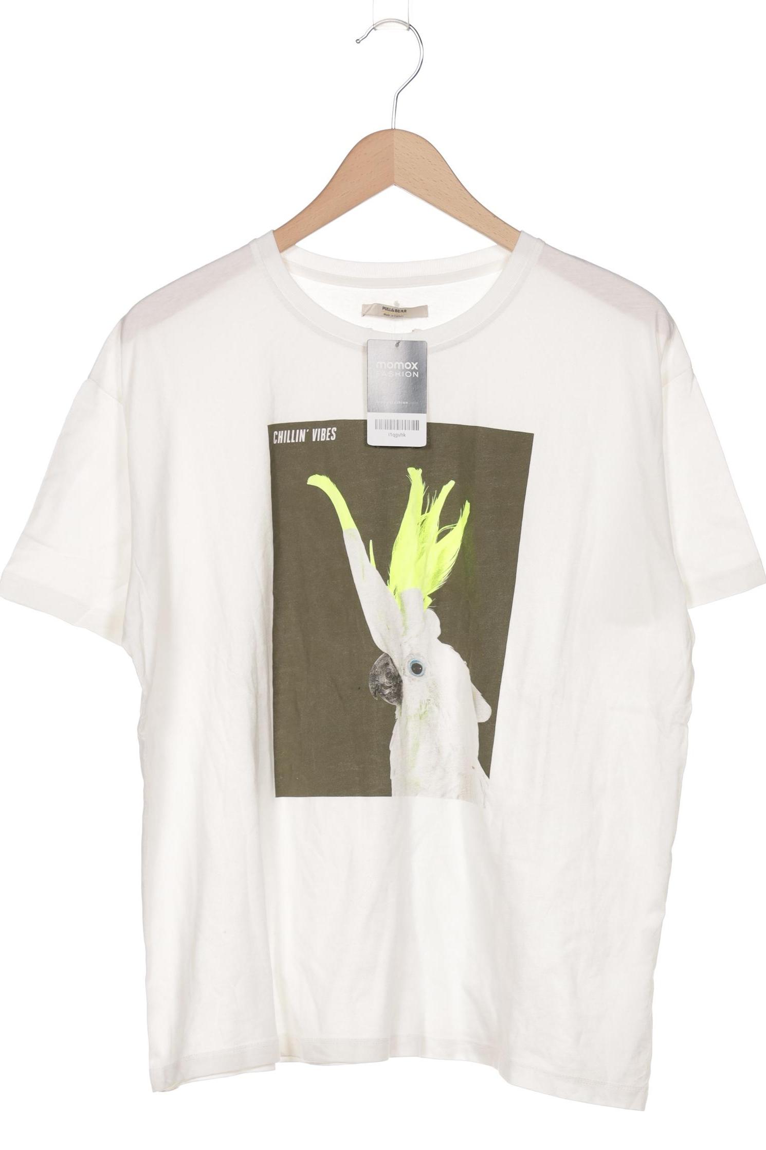 

Pull & Bear Damen T-Shirt, weiß, Gr. 48