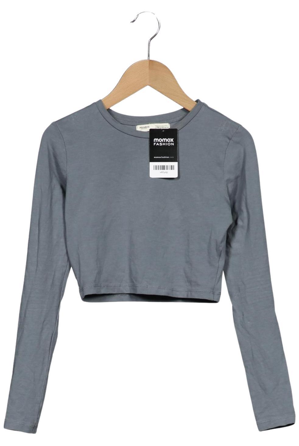 

Pull & Bear Damen Langarmshirt, grau, Gr. 34