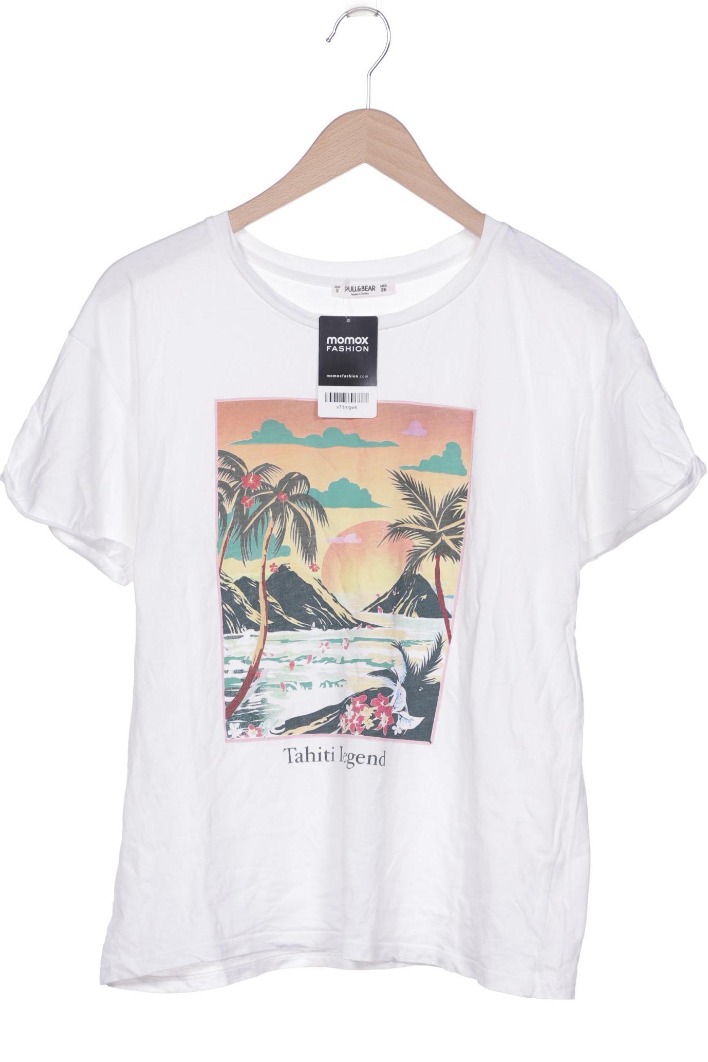 

Pull & Bear Damen T-Shirt, weiß