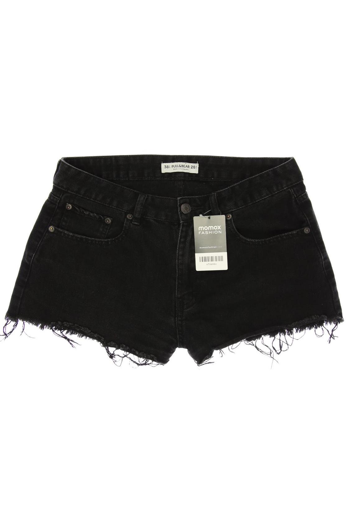 

Pull & Bear Damen Shorts, schwarz, Gr. 38