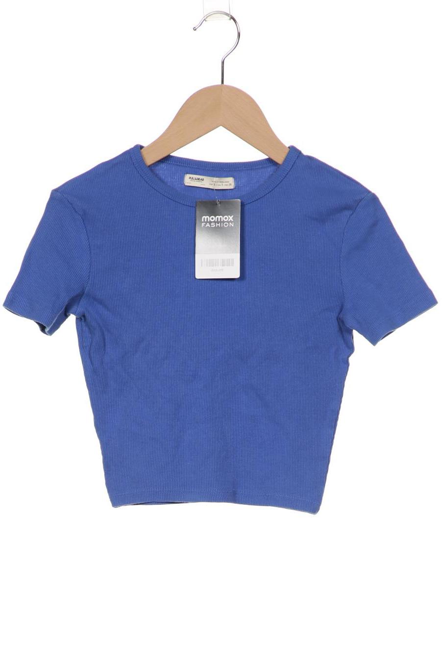 

Pull & Bear Damen T-Shirt, blau, Gr. 36