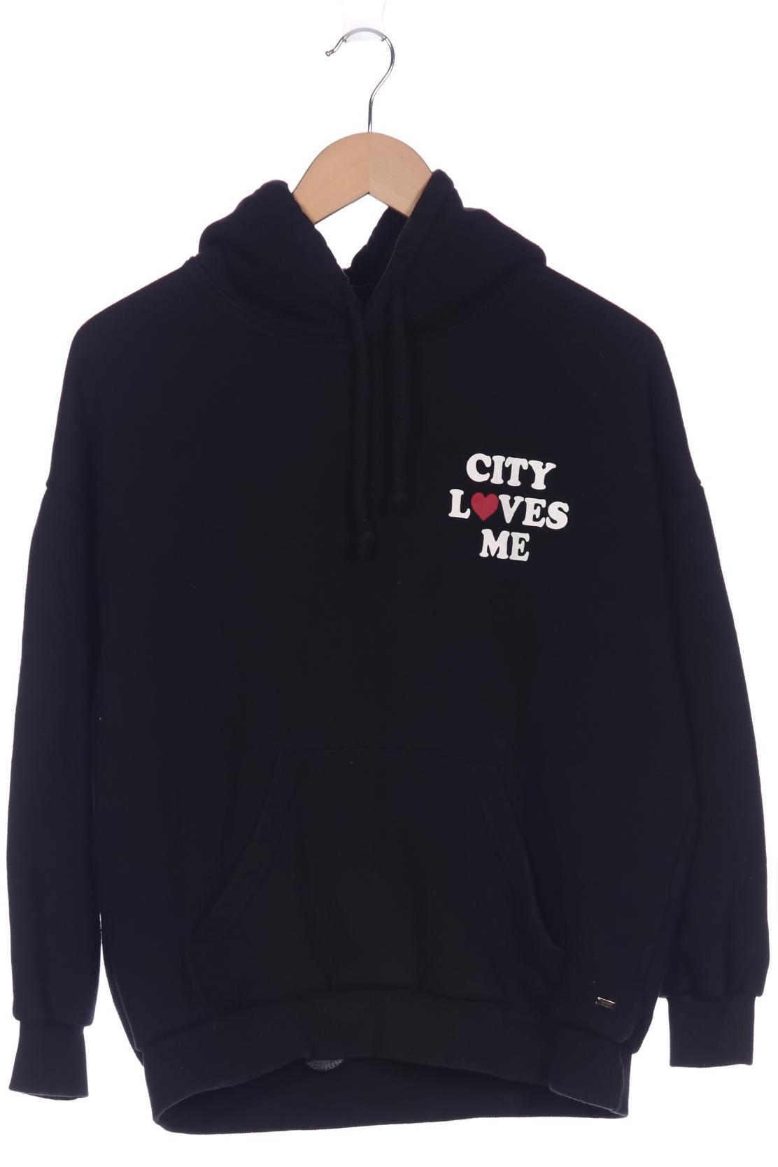 

Pull & Bear Damen Kapuzenpullover, schwarz, Gr. 36