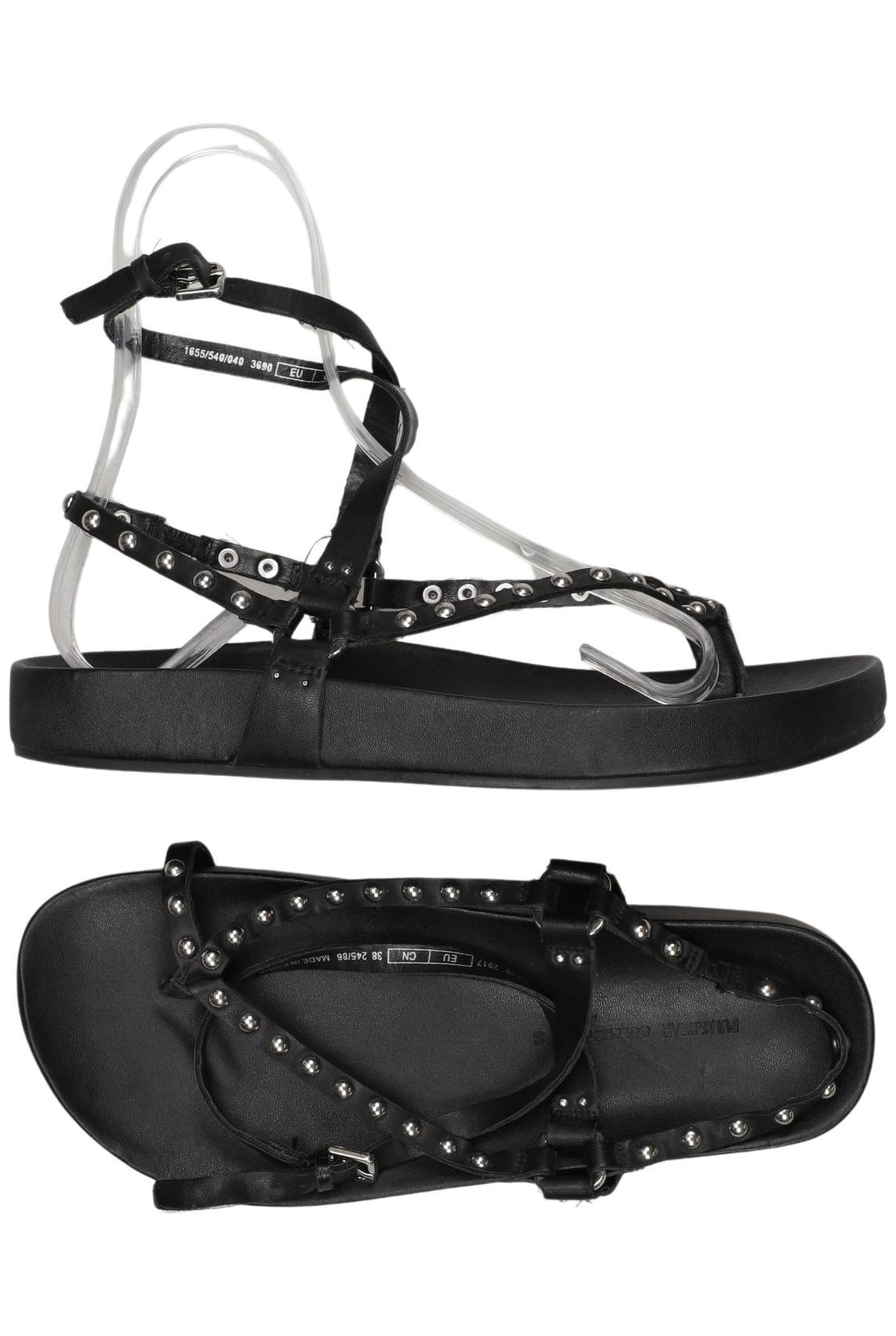 

Pull & Bear Damen Sandale, schwarz, Gr. 38