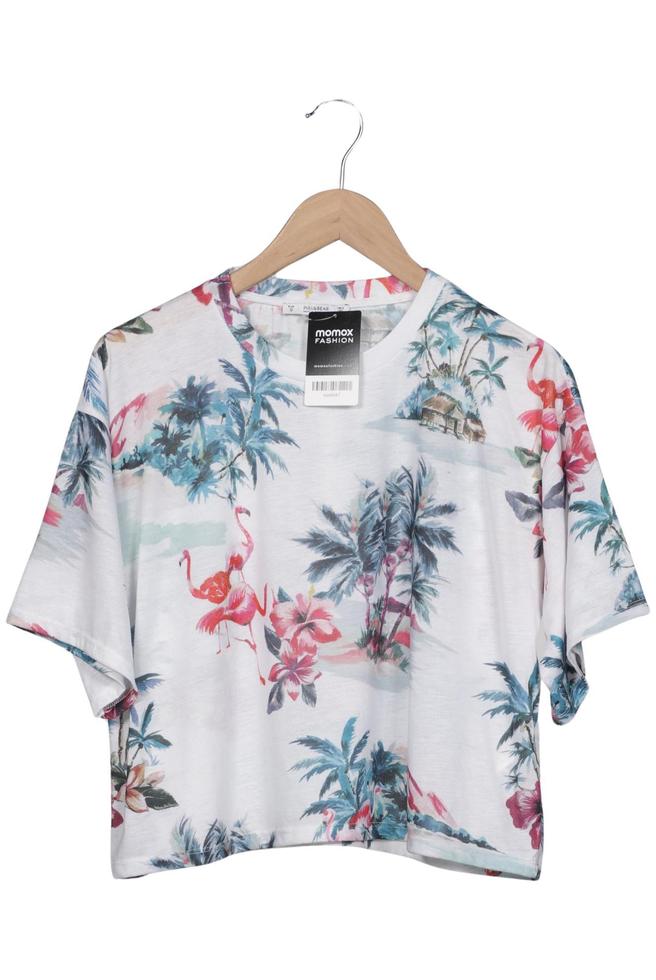 

Pull & Bear Damen T-Shirt, weiß, Gr. 36