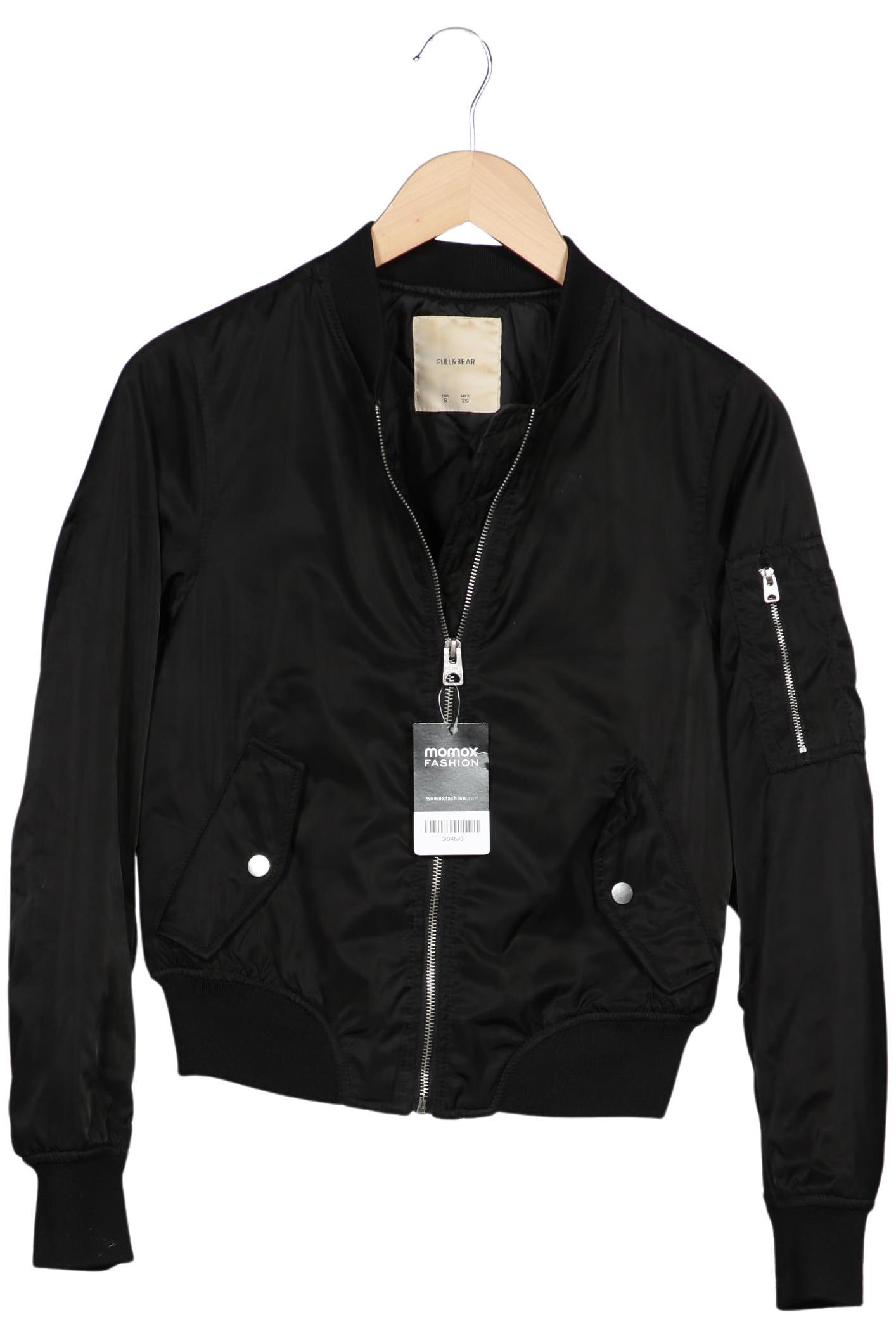 

Pull & Bear Damen Jacke, schwarz, Gr. 36