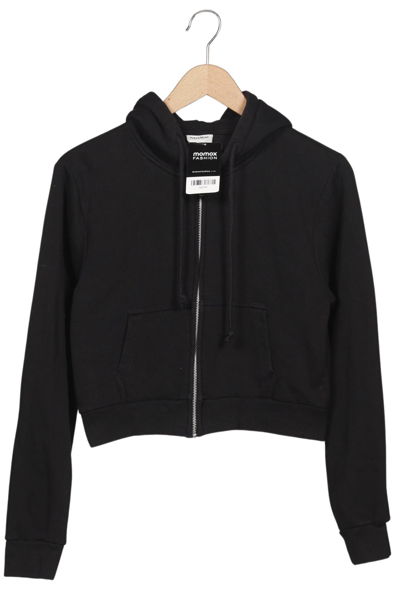 

Pull & Bear Damen Kapuzenpullover, schwarz, Gr. 36