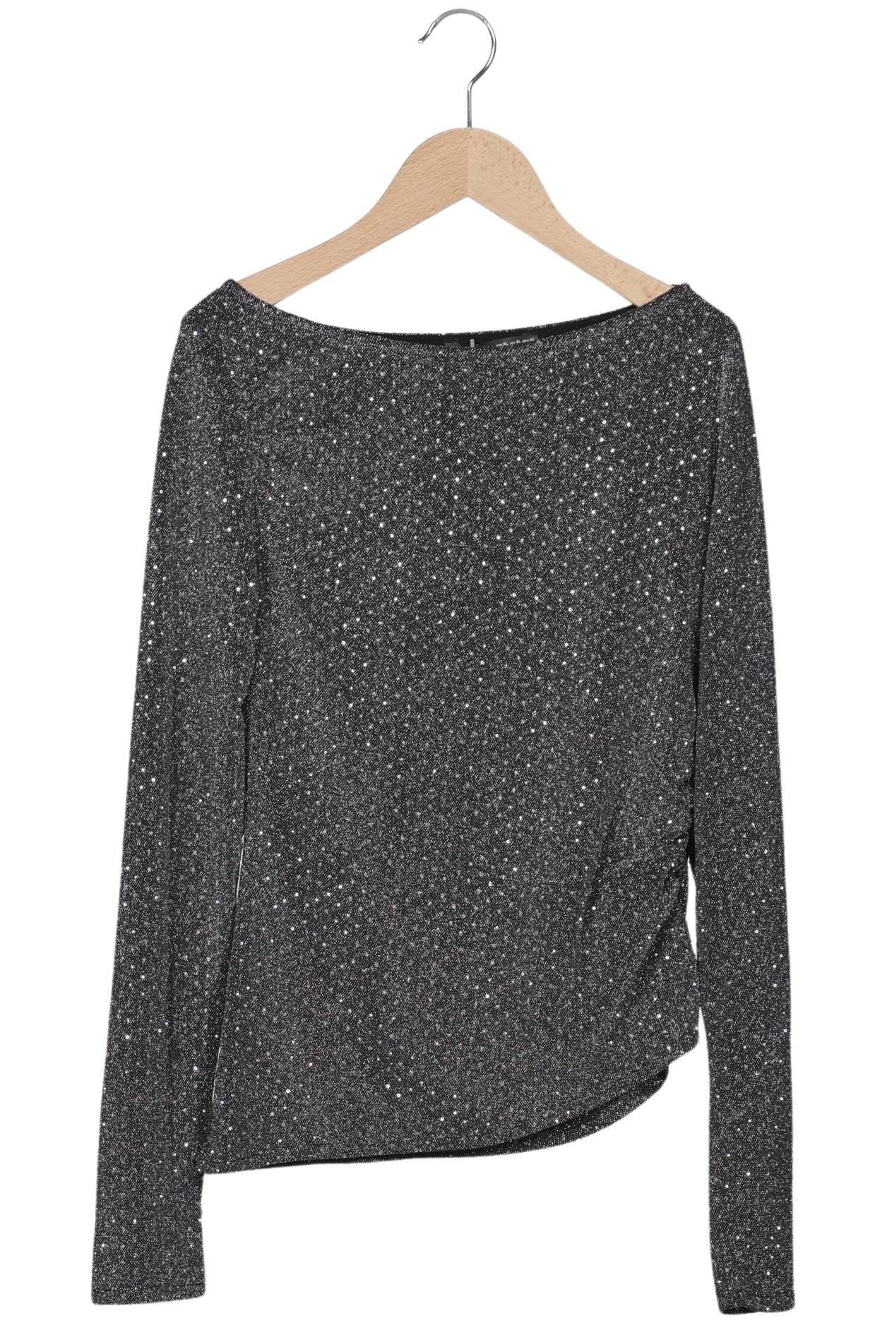 

Pull & Bear Damen Langarmshirt, silber, Gr. 44