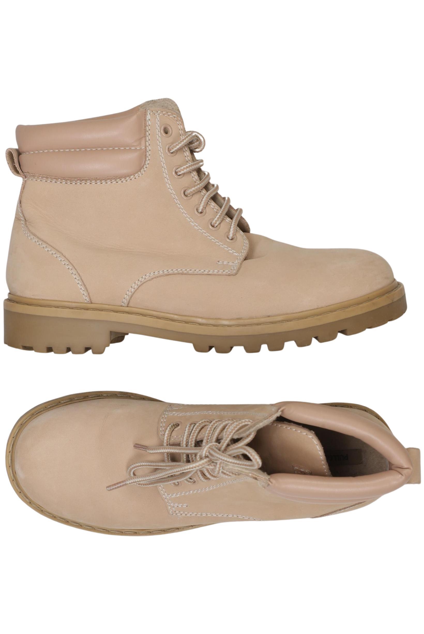 

Pull & Bear Damen Stiefelette, beige, Gr. 39
