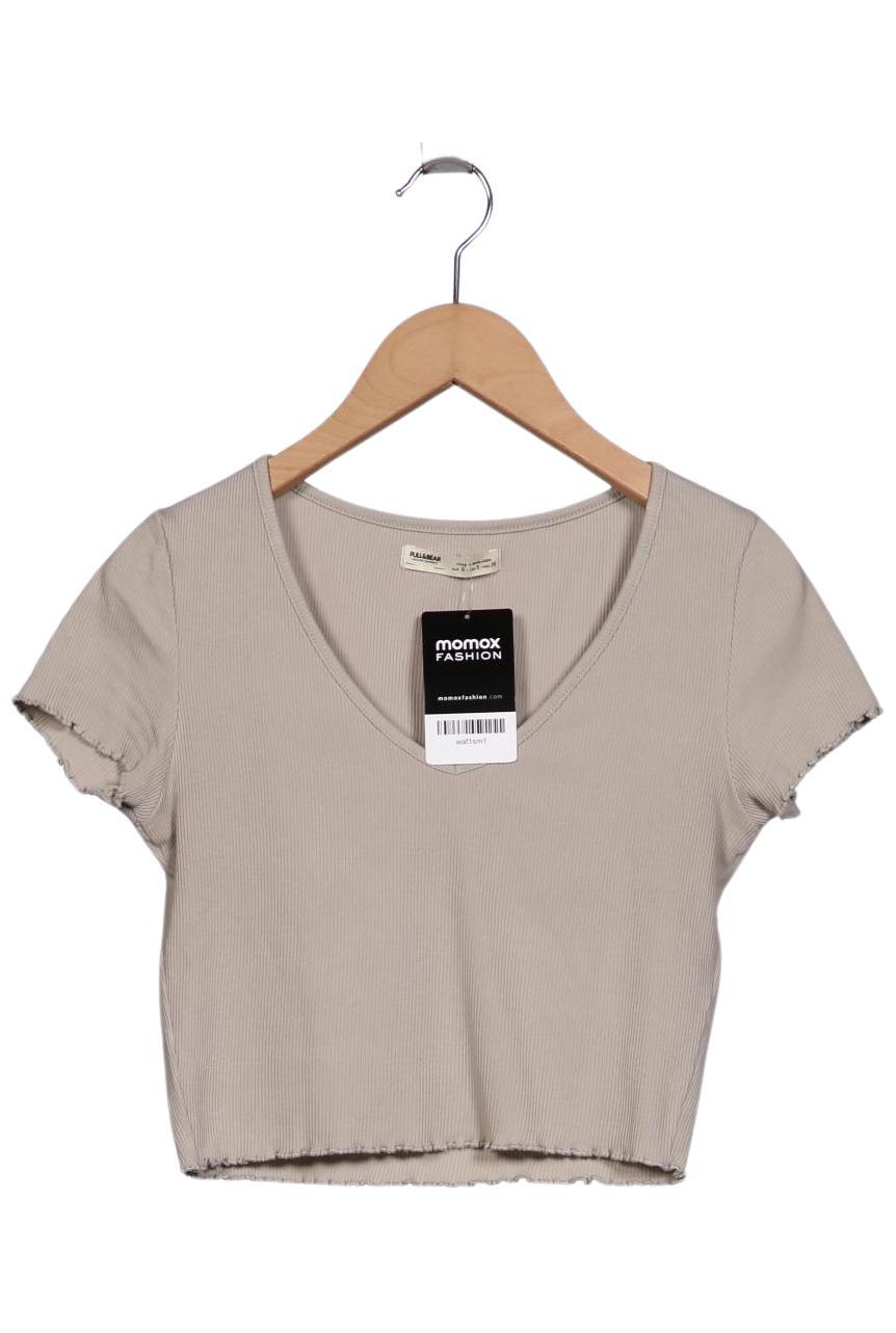 

Pull & Bear Damen T-Shirt, grau, Gr. 36
