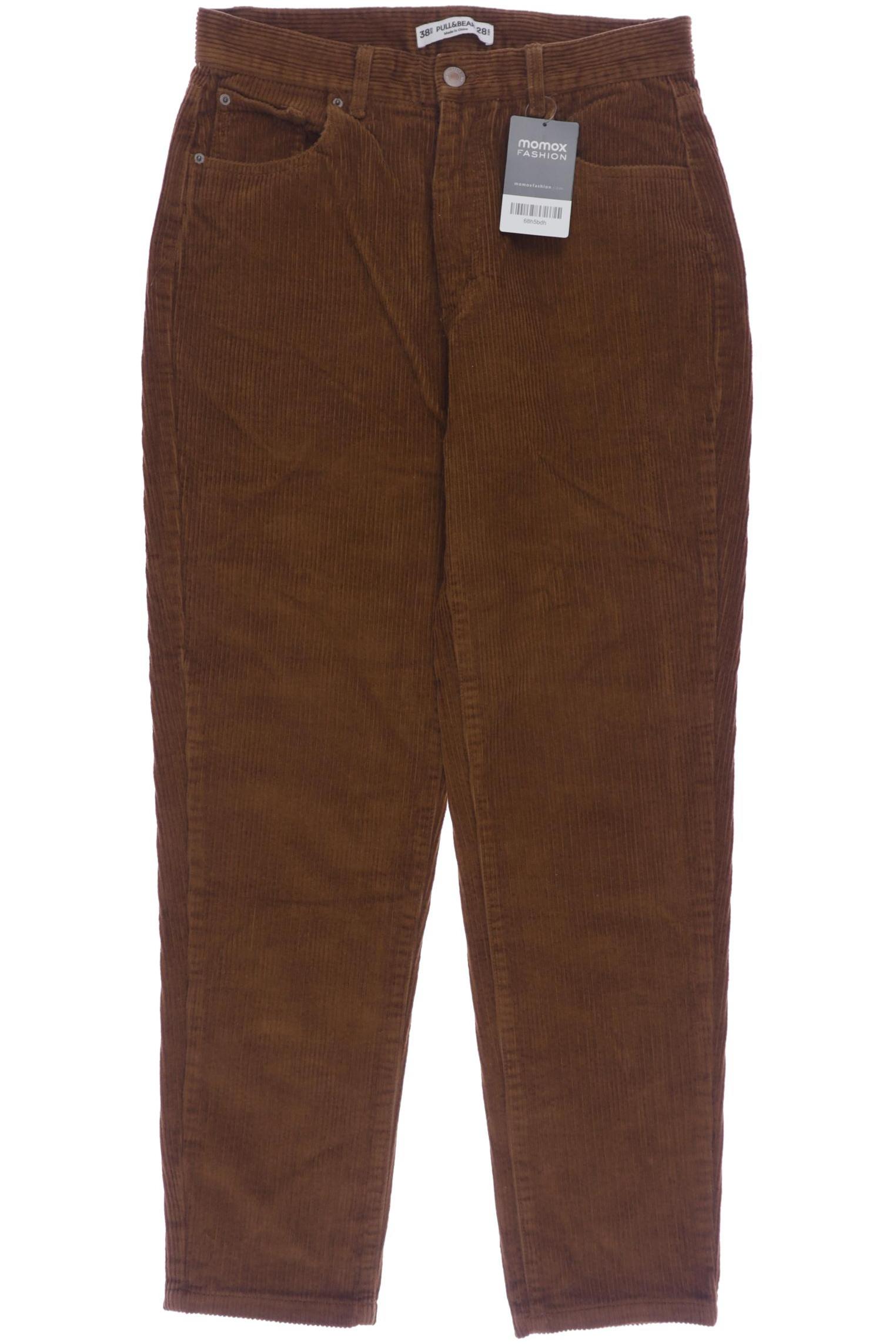 

Pull & Bear Damen Stoffhose, braun, Gr. 38