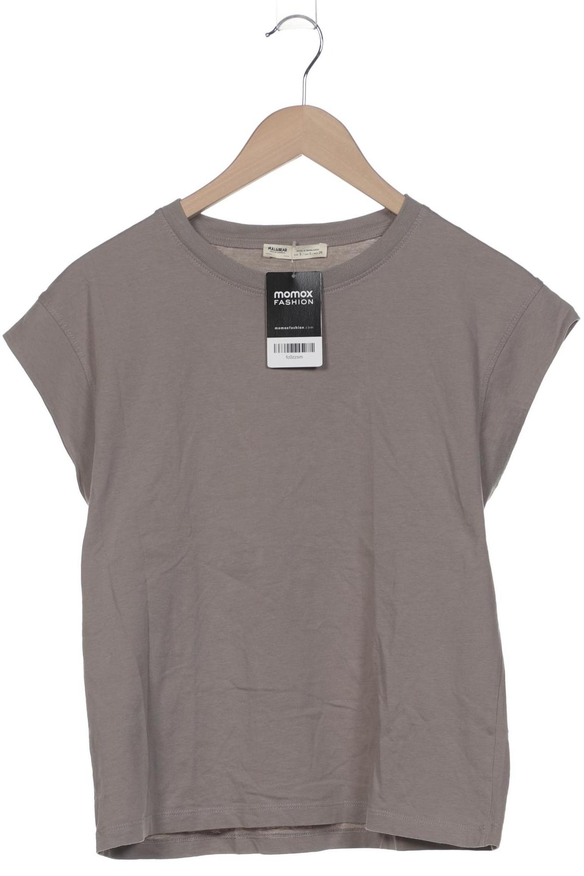 

Pull & Bear Damen T-Shirt, grau, Gr. 36