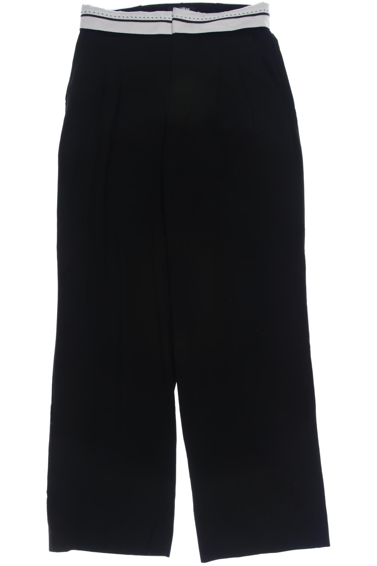 

Pull & Bear Damen Stoffhose, schwarz, Gr. 0