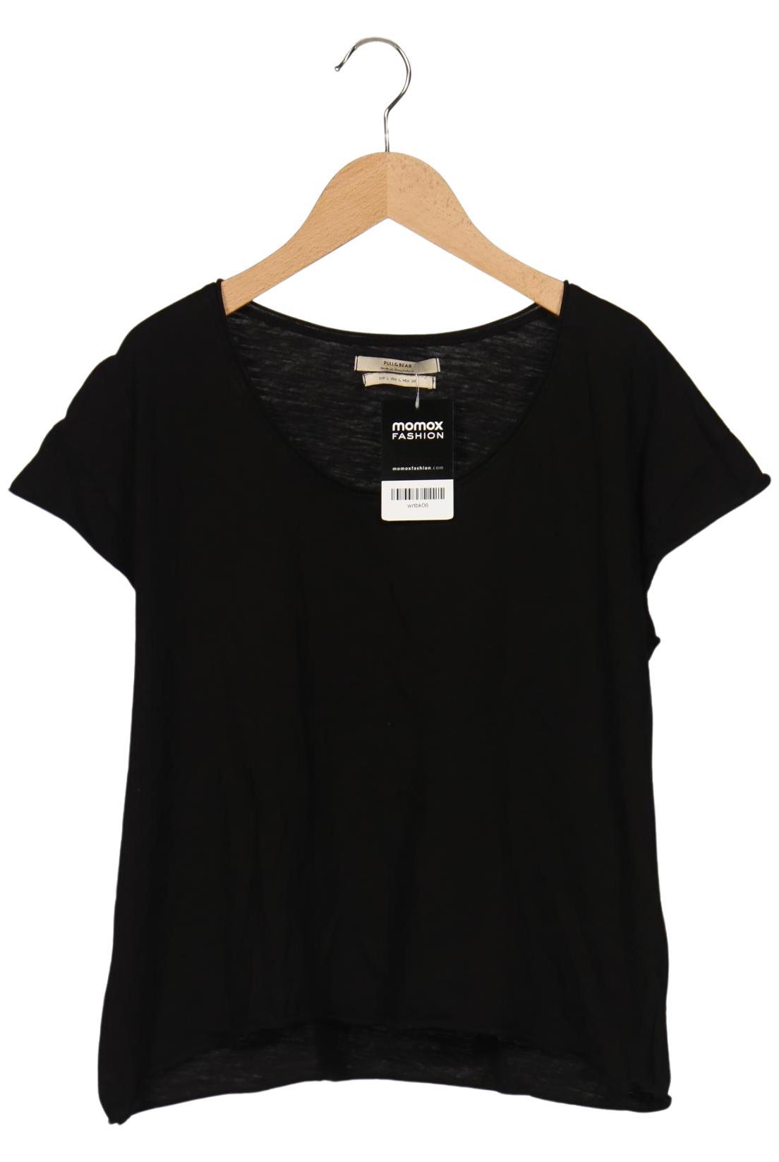 

Pull & Bear Damen T-Shirt, schwarz, Gr. 42