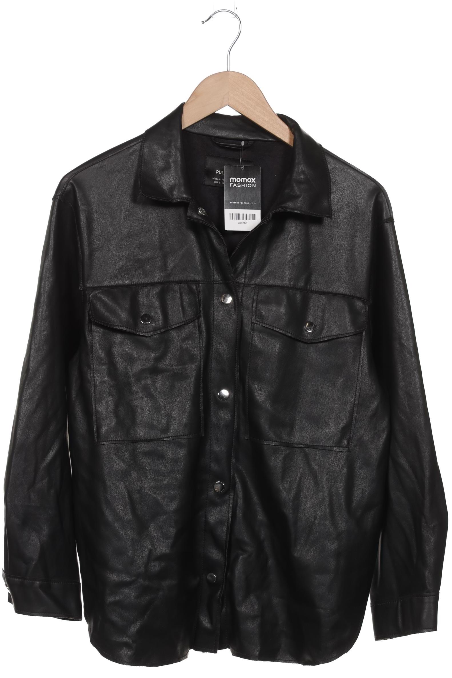 

Pull & Bear Damen Jacke, schwarz, Gr. 36