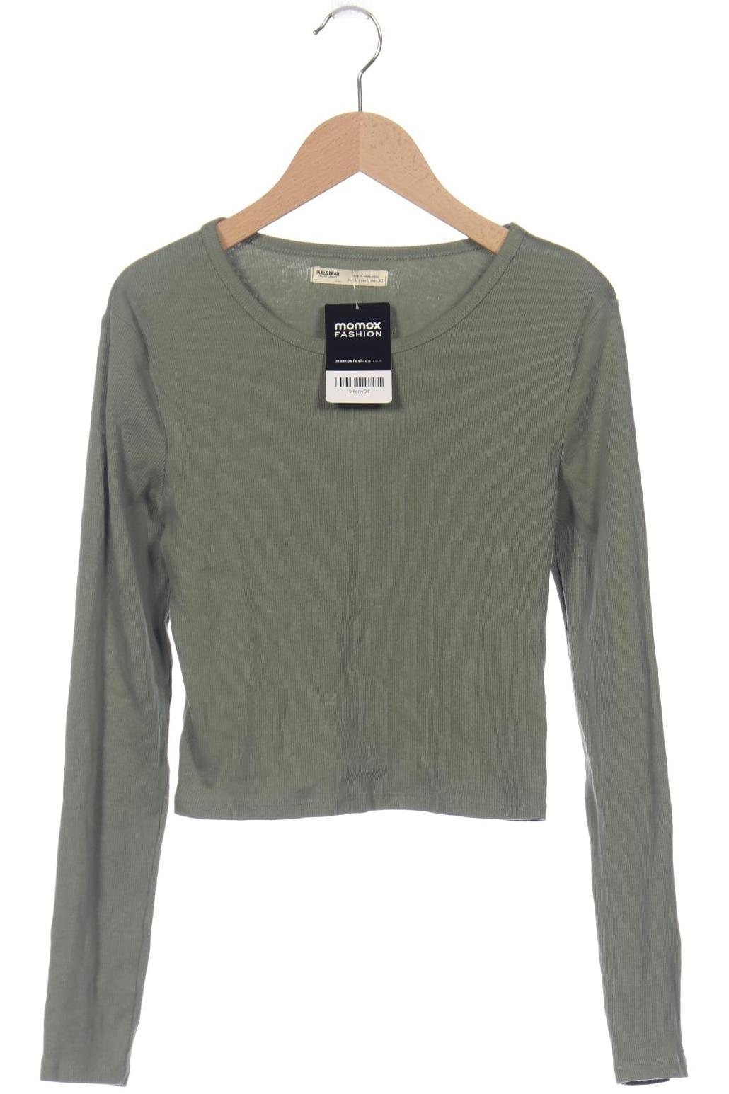 

Pull & Bear Damen Langarmshirt, grün, Gr. 42