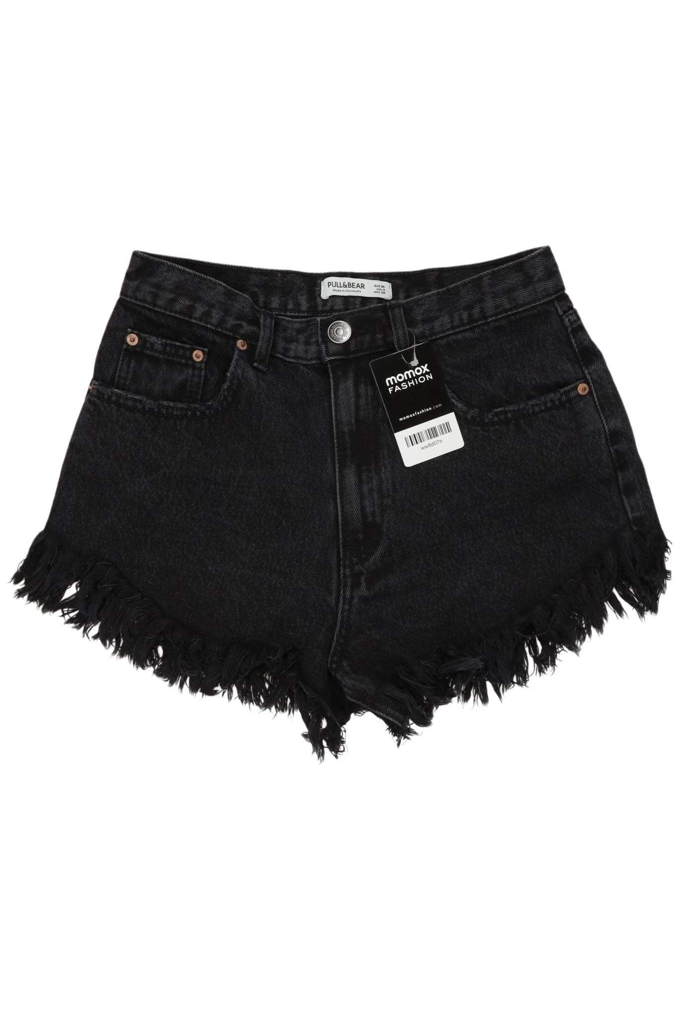 

Pull & Bear Damen Shorts, schwarz, Gr. 36