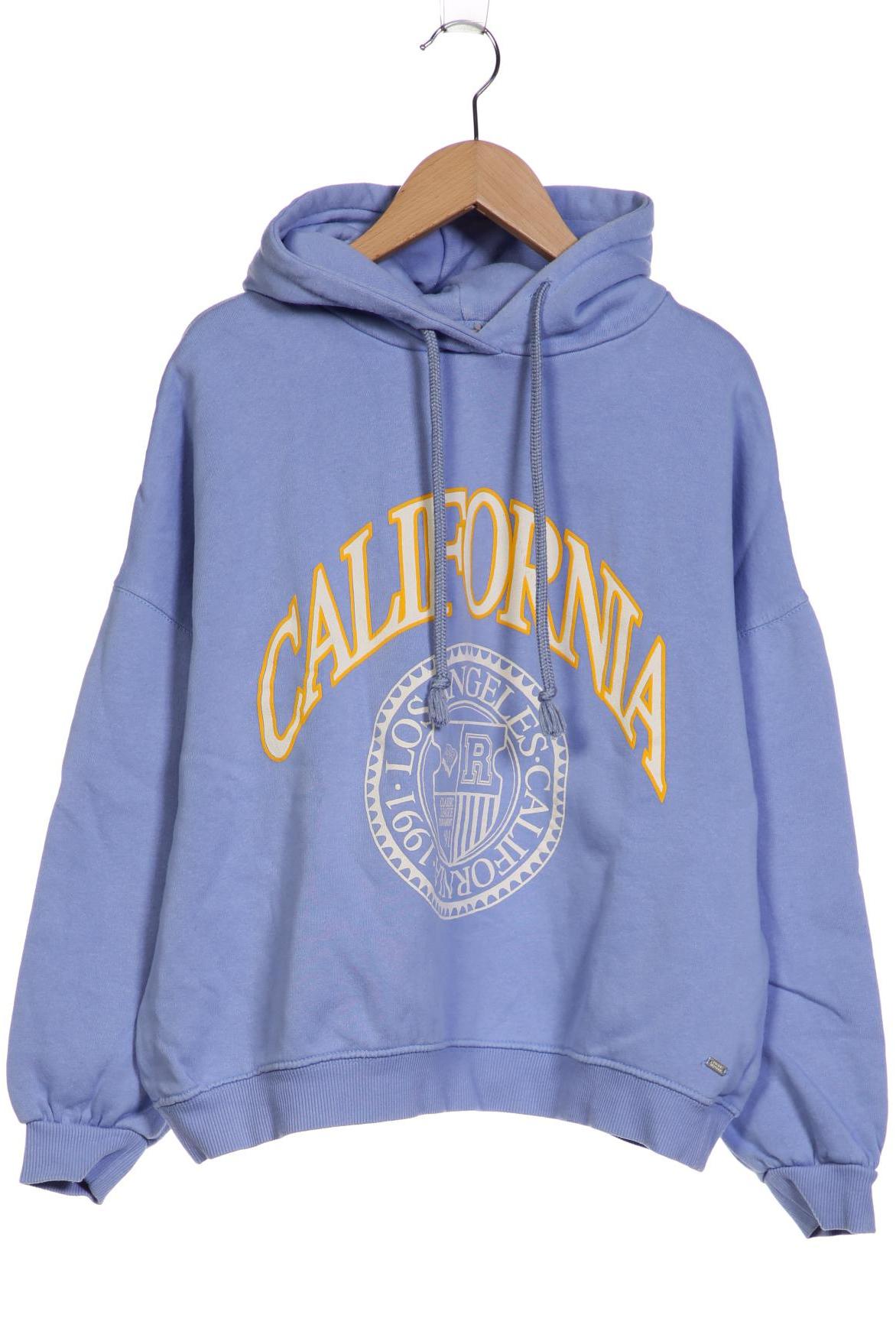 

Pull & Bear Damen Kapuzenpullover, blau, Gr. 36