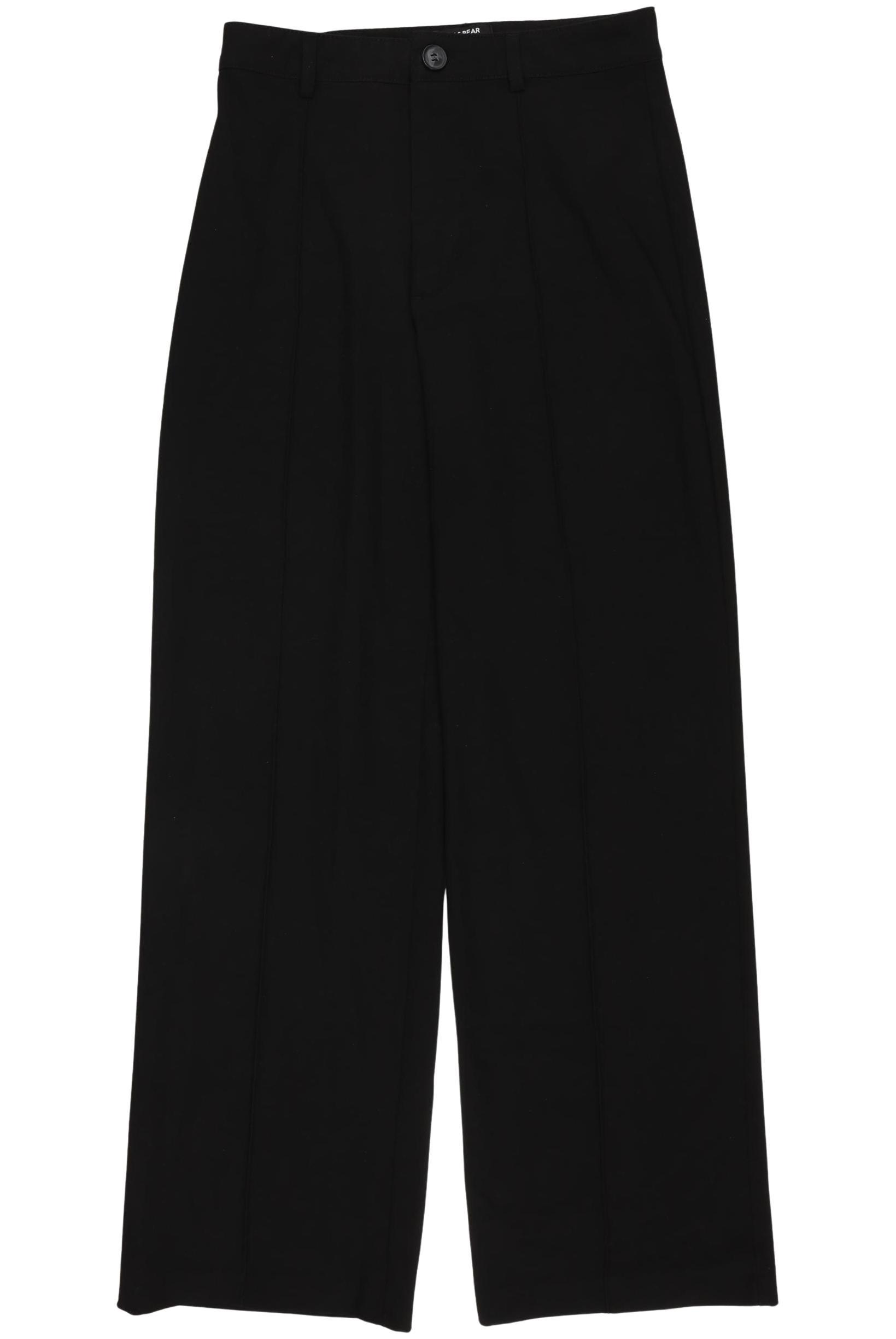 

Pull & Bear Damen Stoffhose, schwarz, Gr. 0