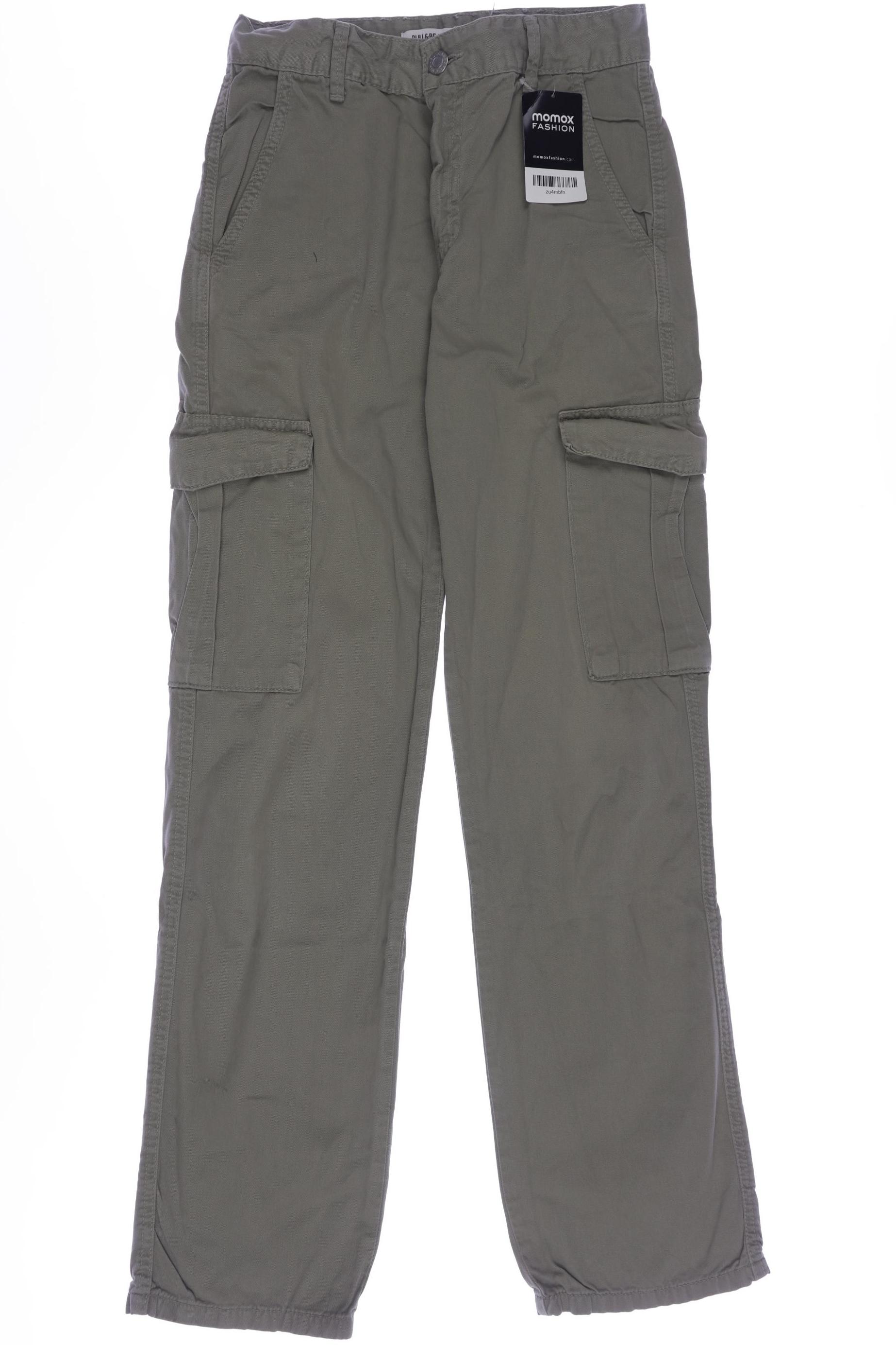 

Pull & Bear Damen Stoffhose, grün, Gr. 34