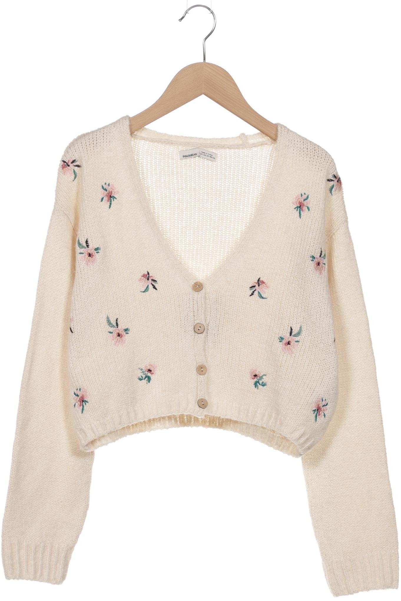 

Pull & Bear Damen Strickjacke, cremeweiß, Gr. 34