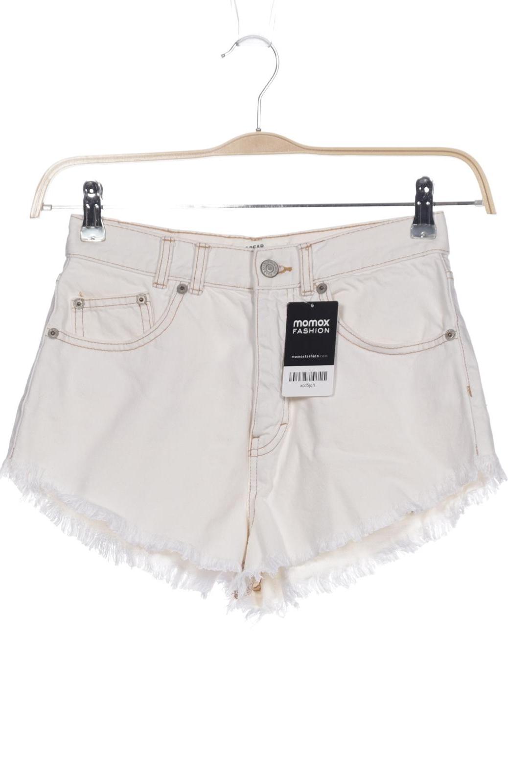 

Pull & Bear Damen Shorts, cremeweiß, Gr. 36
