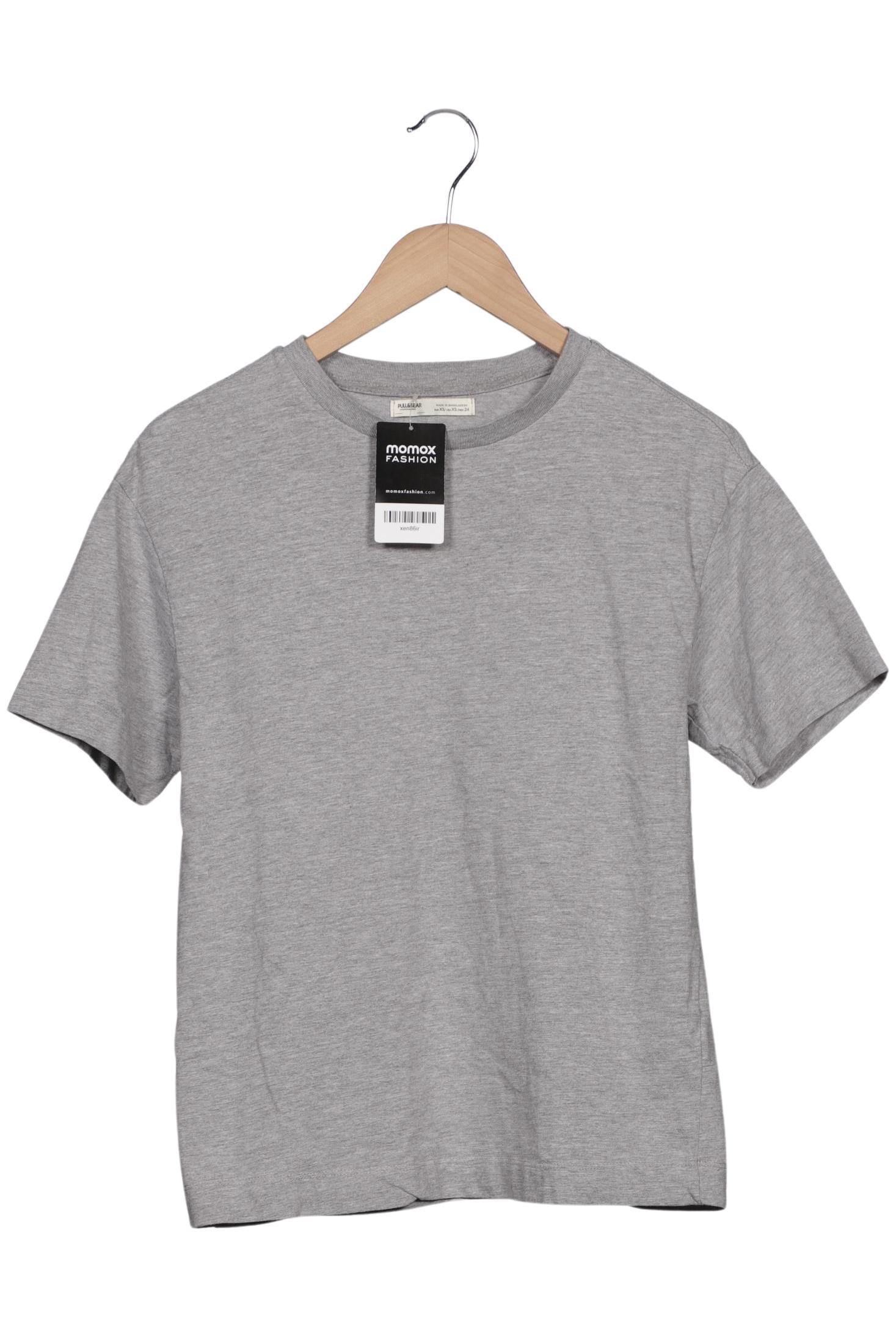 

Pull & Bear Damen T-Shirt, grau, Gr. 34