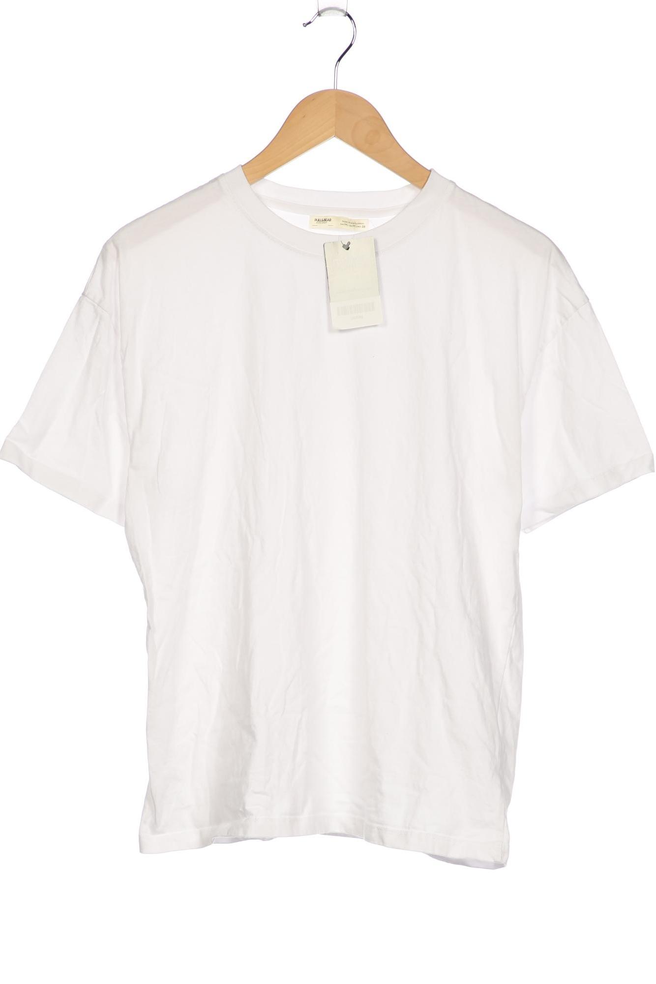 

Pull & Bear Damen T-Shirt, weiß, Gr. 38