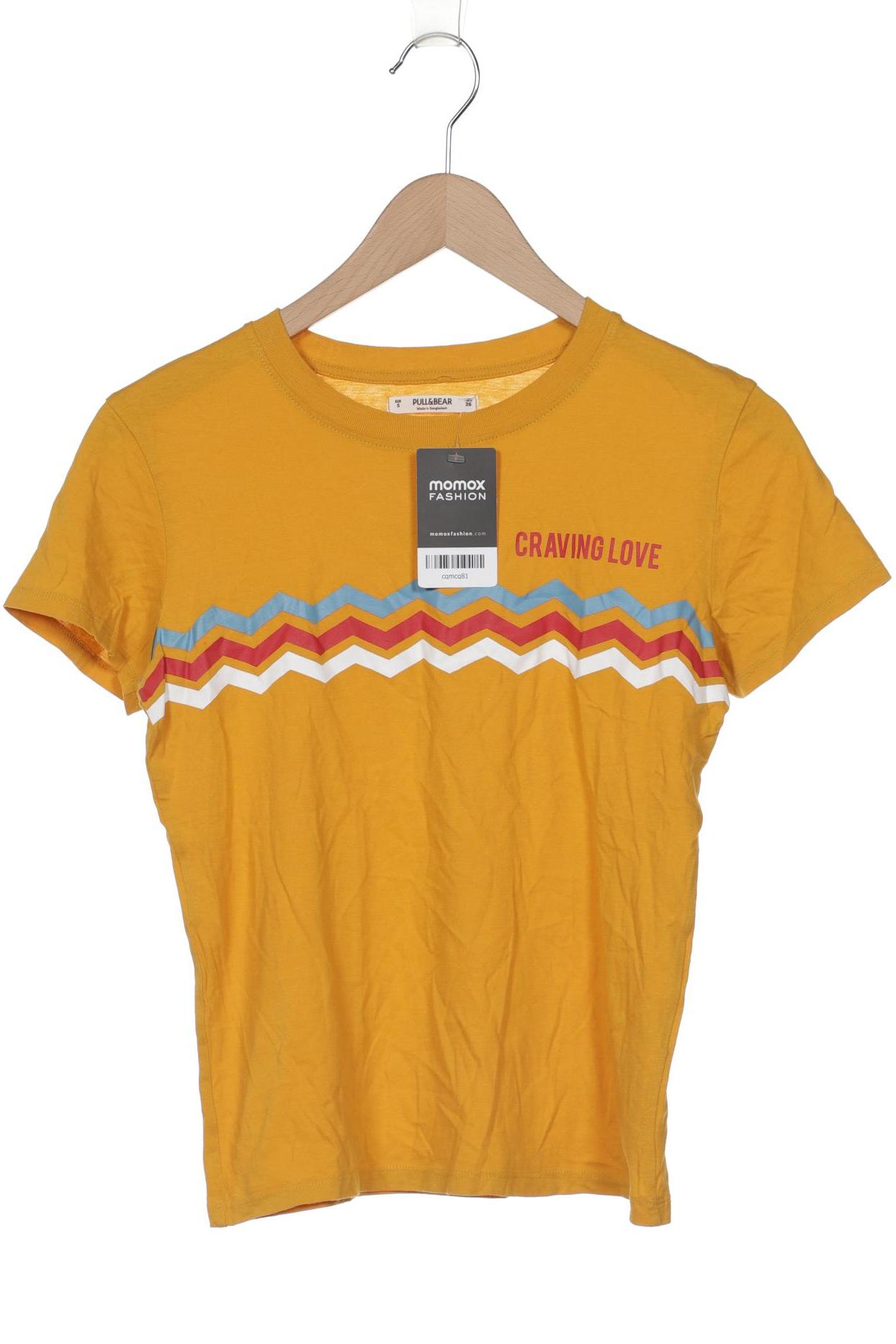 

Pull & Bear Damen T-Shirt, gelb