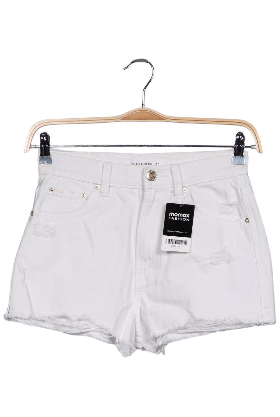 

Pull & Bear Damen Shorts, weiß, Gr. 36