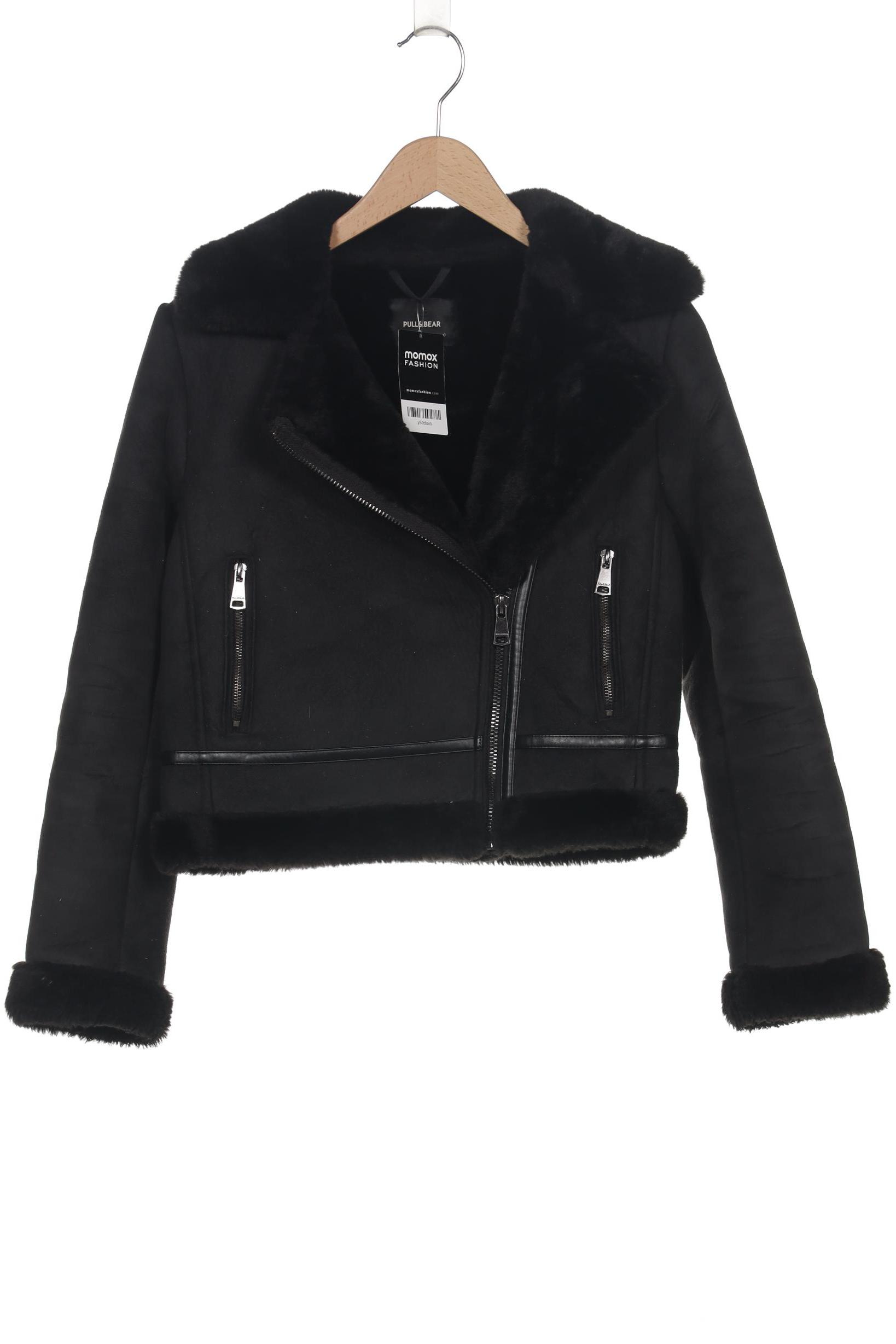 

Pull & Bear Damen Jacke, schwarz, Gr. 38