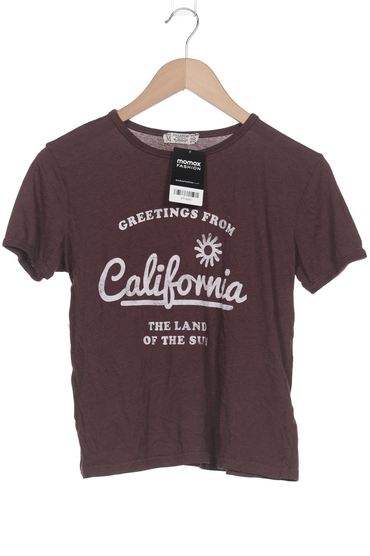 

Pull & Bear Damen T-Shirt, bordeaux, Gr. 38