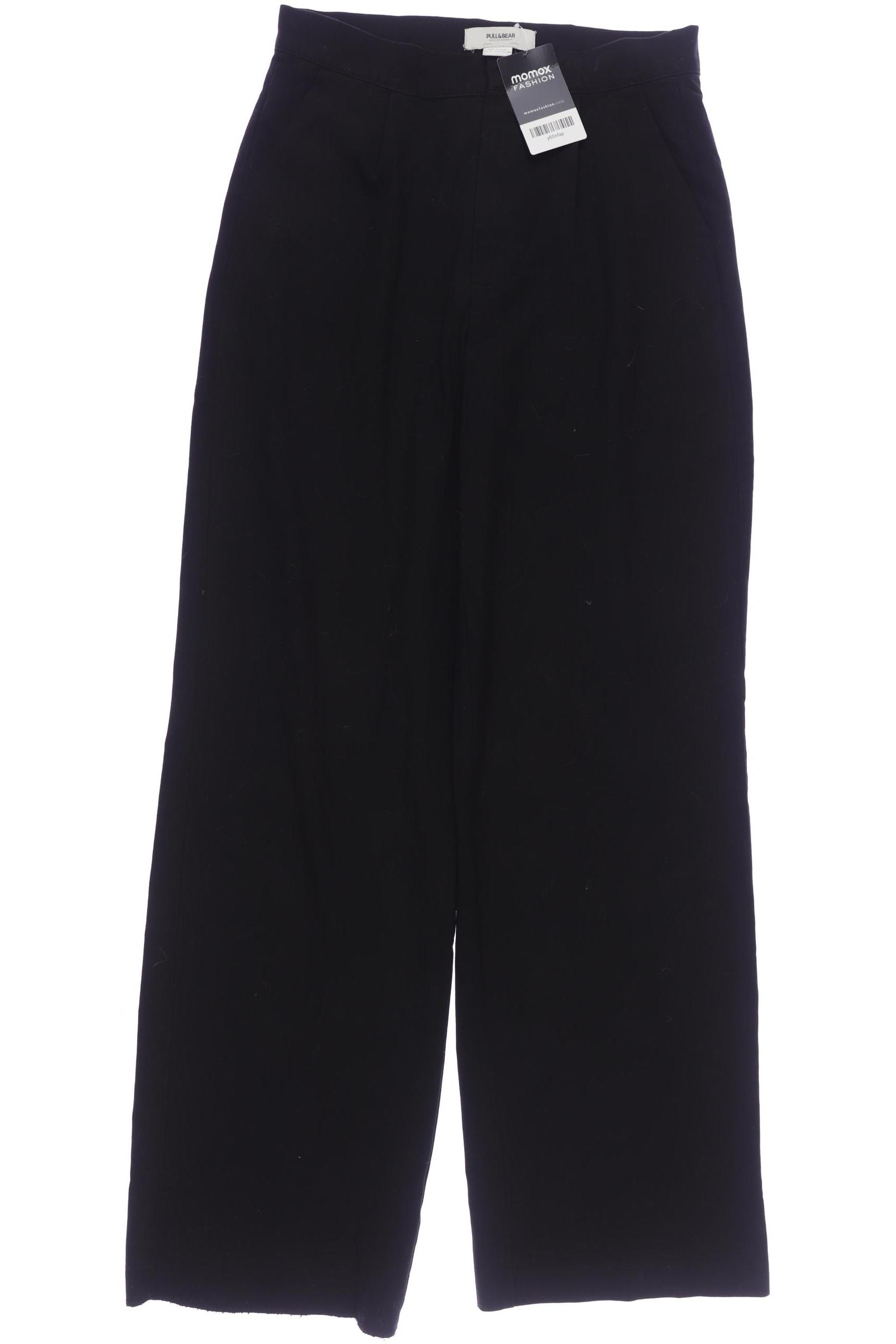 

Pull & Bear Damen Stoffhose, schwarz, Gr. 0