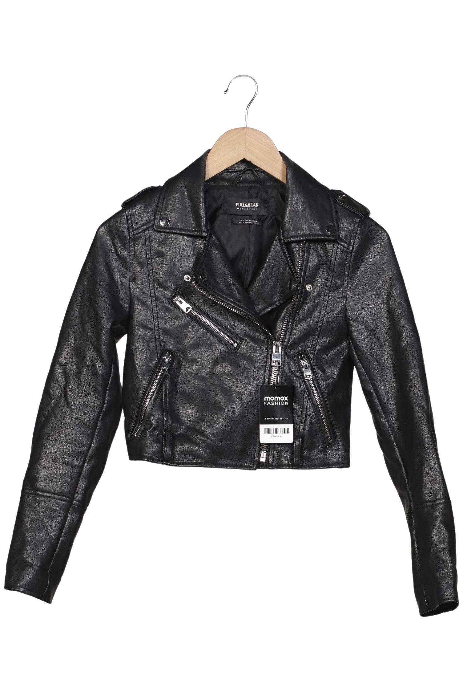 

Pull & Bear Damen Jacke, schwarz, Gr. 34