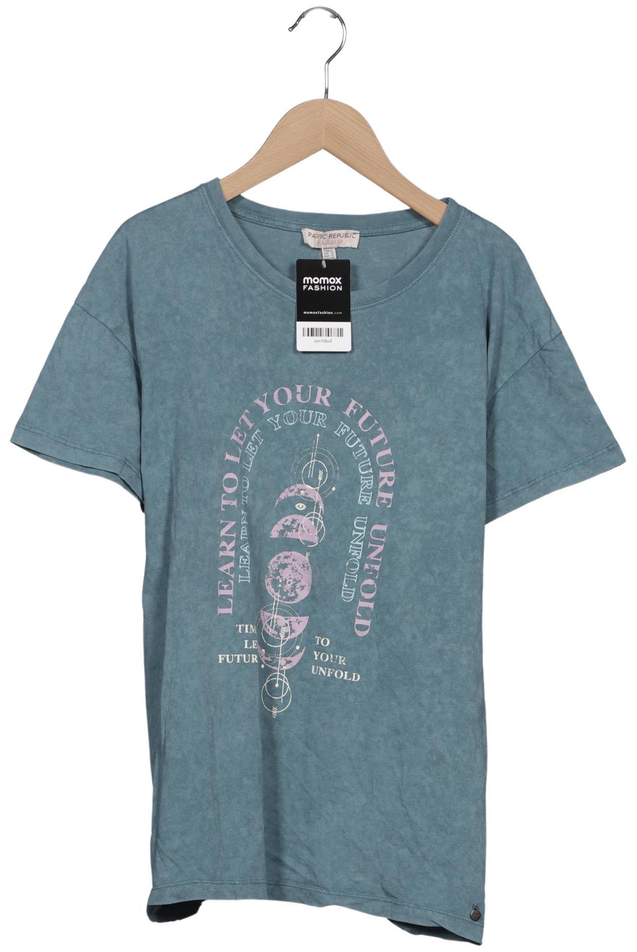 

Pull & Bear Damen T-Shirt, türkis, Gr. 38
