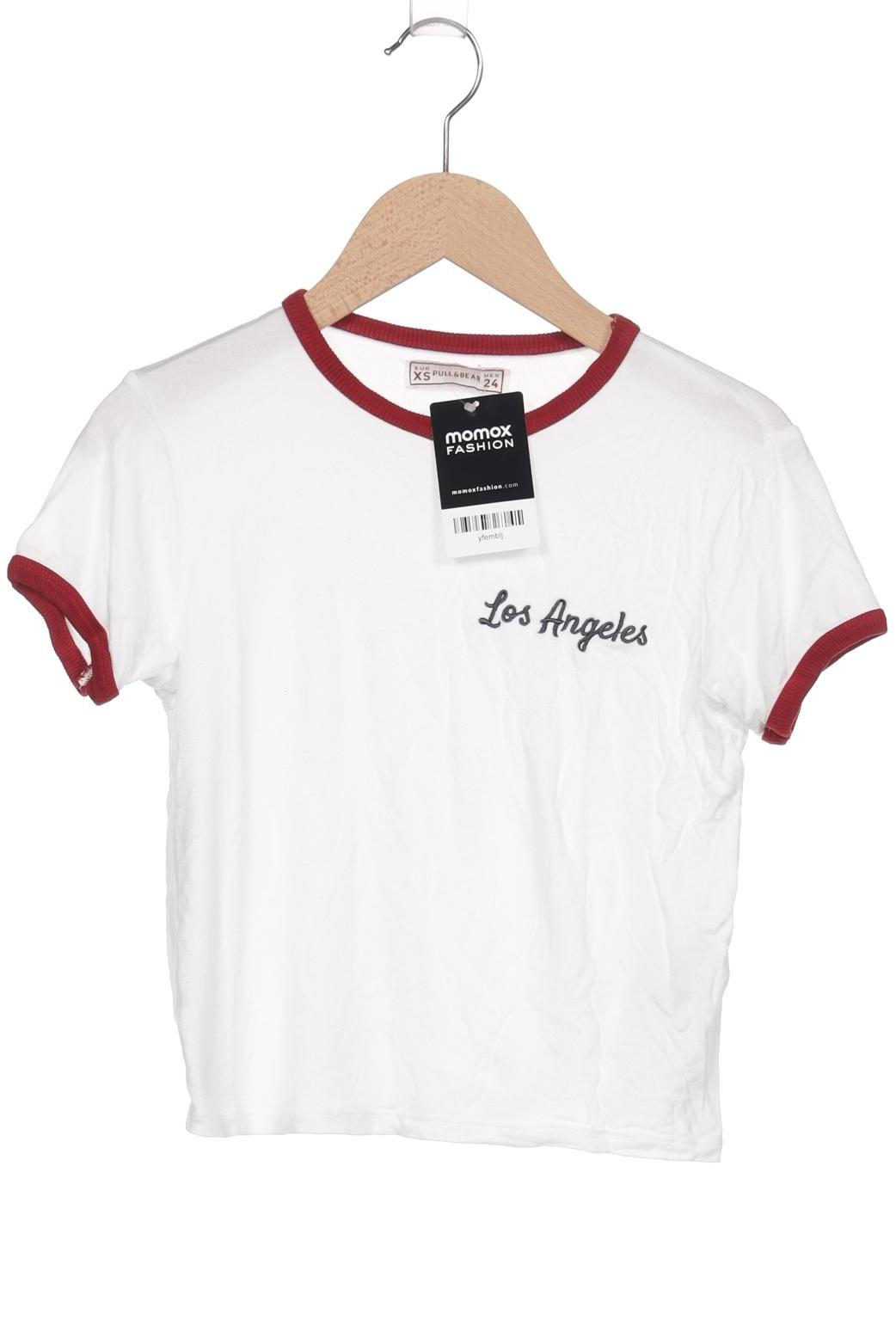 

Pull & Bear Damen T-Shirt, weiß, Gr. 34
