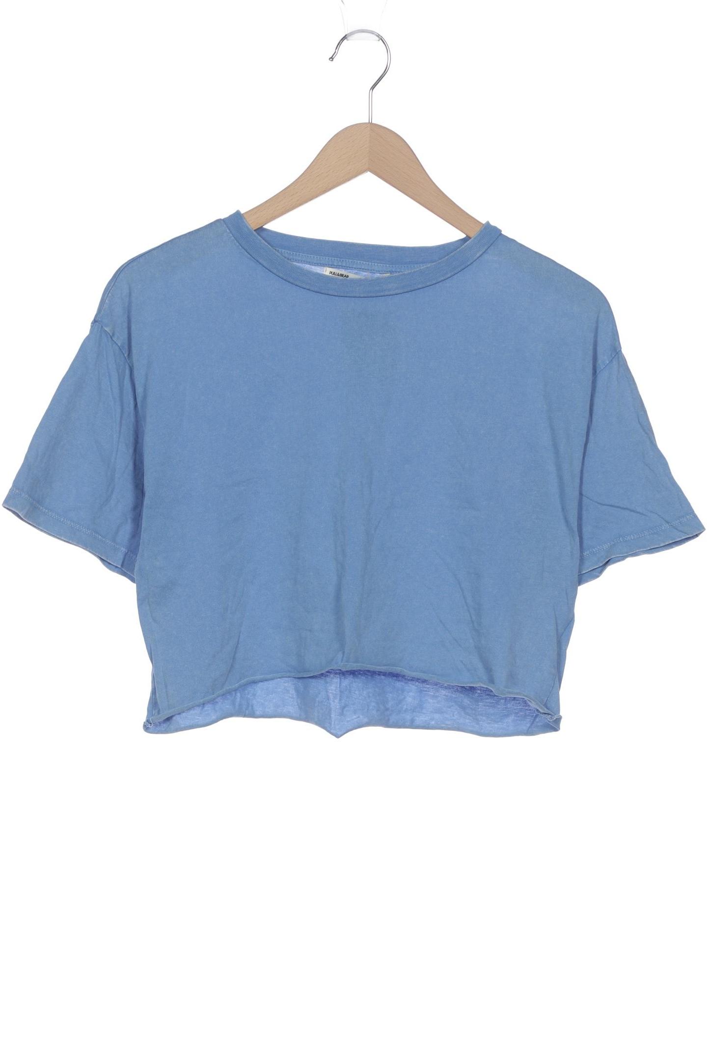 

Pull & Bear Damen T-Shirt, blau, Gr. 38