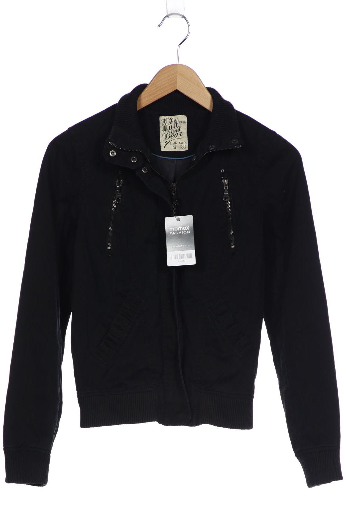 

Pull & Bear Damen Jacke, schwarz, Gr. 38