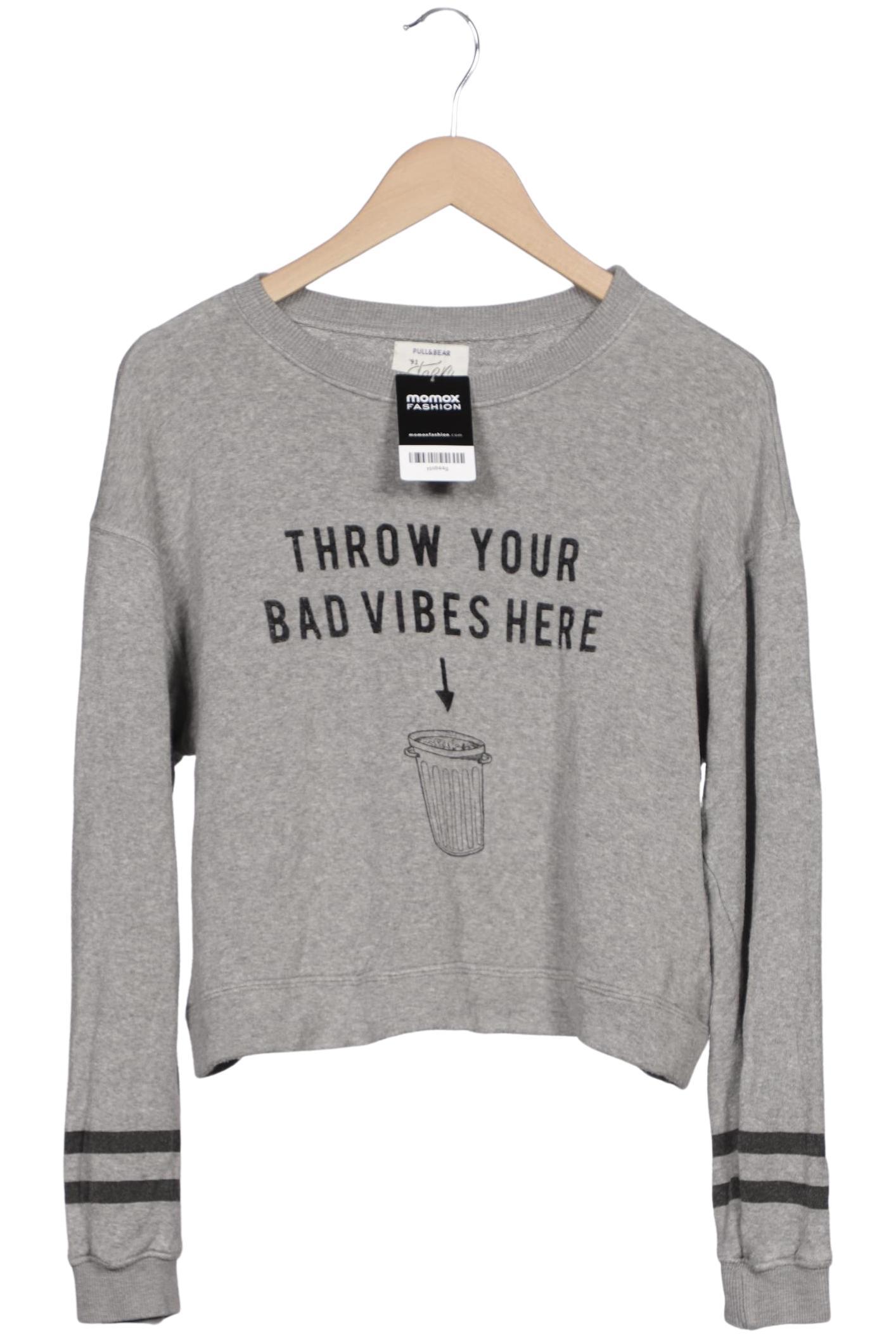 

Pull & Bear Damen Sweatshirt, grau, Gr. 38