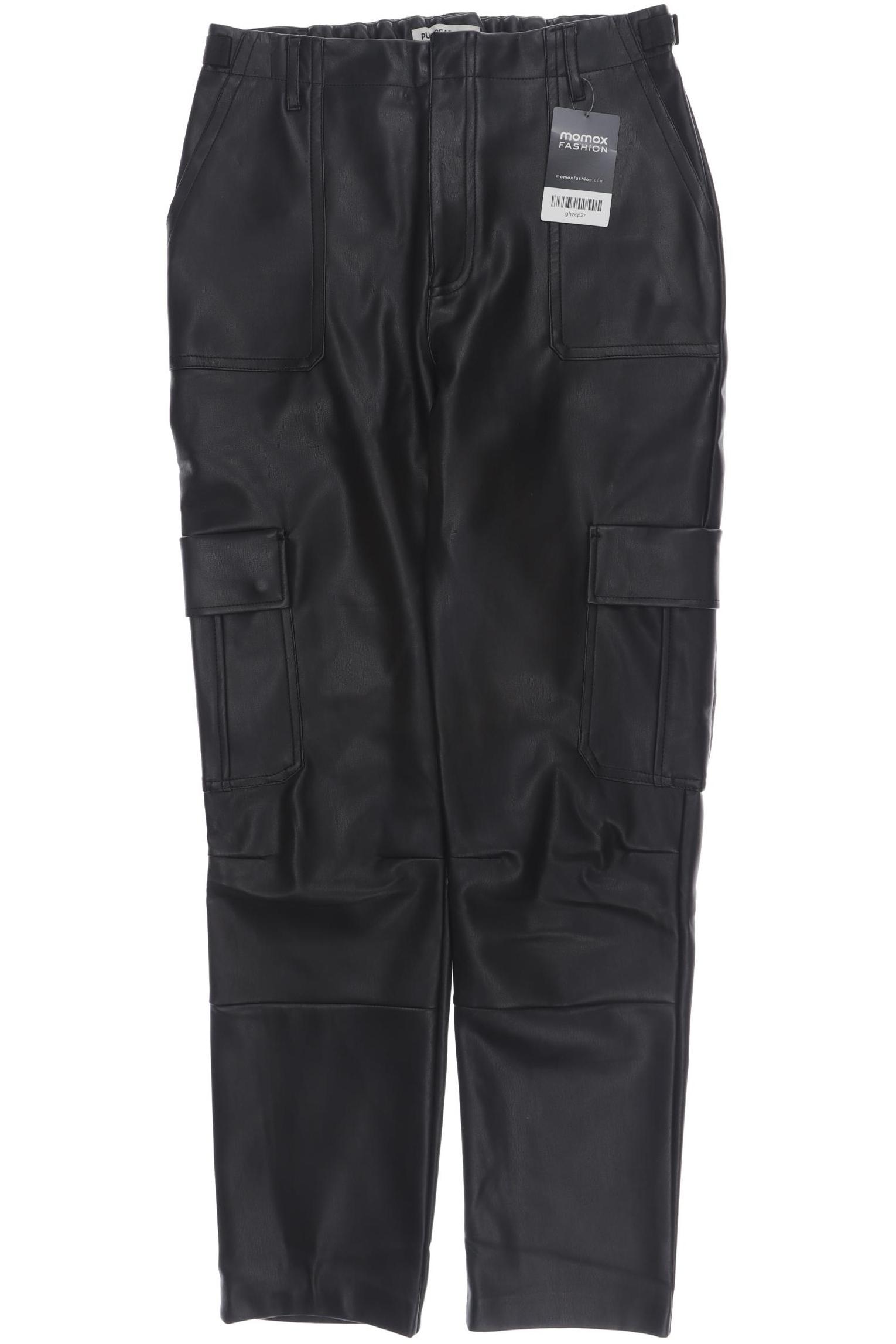 

Pull & Bear Damen Stoffhose, schwarz, Gr. 38