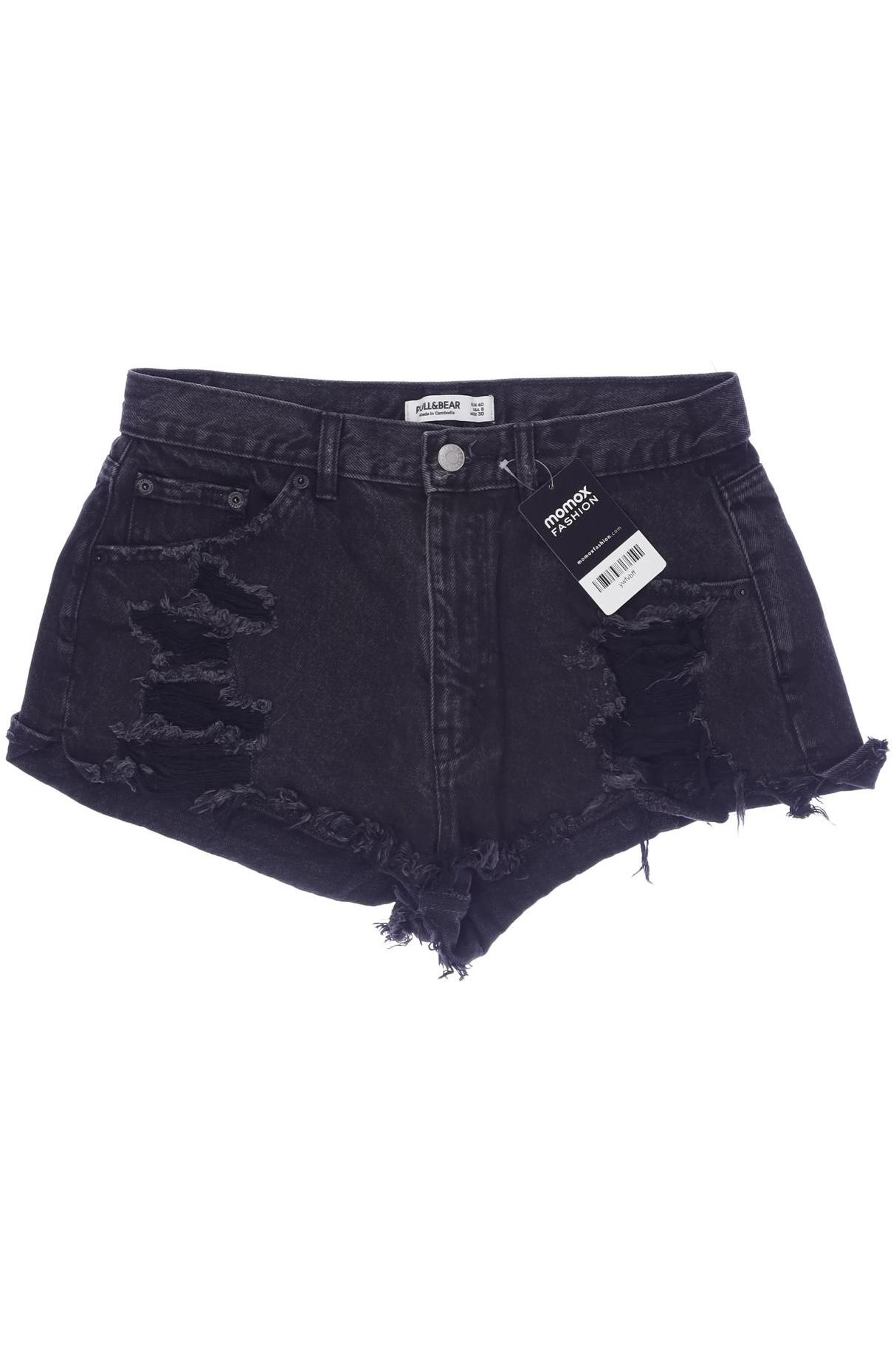 

Pull & Bear Damen Shorts, schwarz, Gr. 40