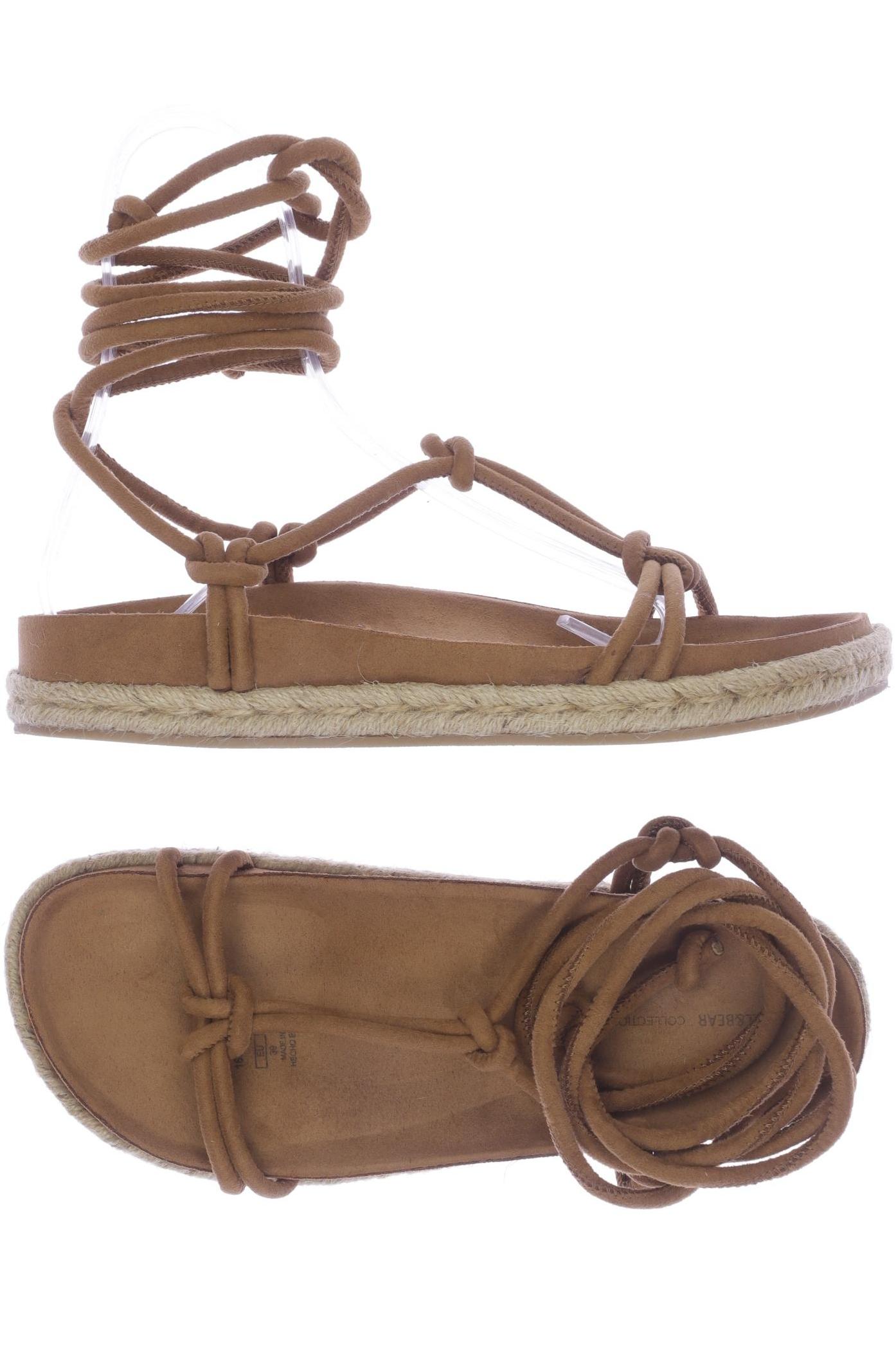 

Pull & Bear Damen Sandale, braun, Gr. 39