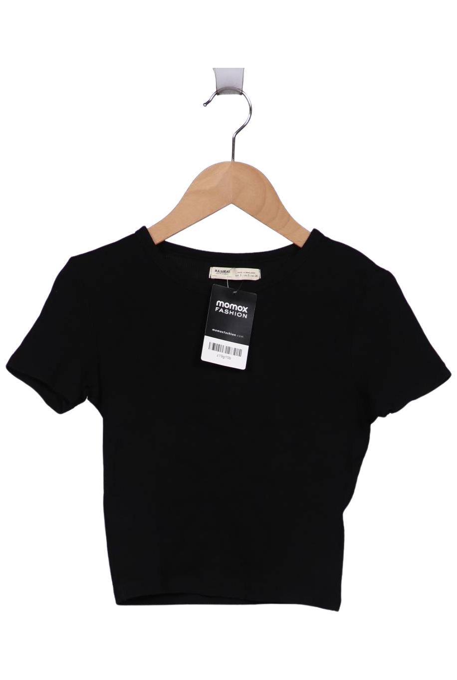 

Pull & Bear Damen T-Shirt, schwarz, Gr. 36