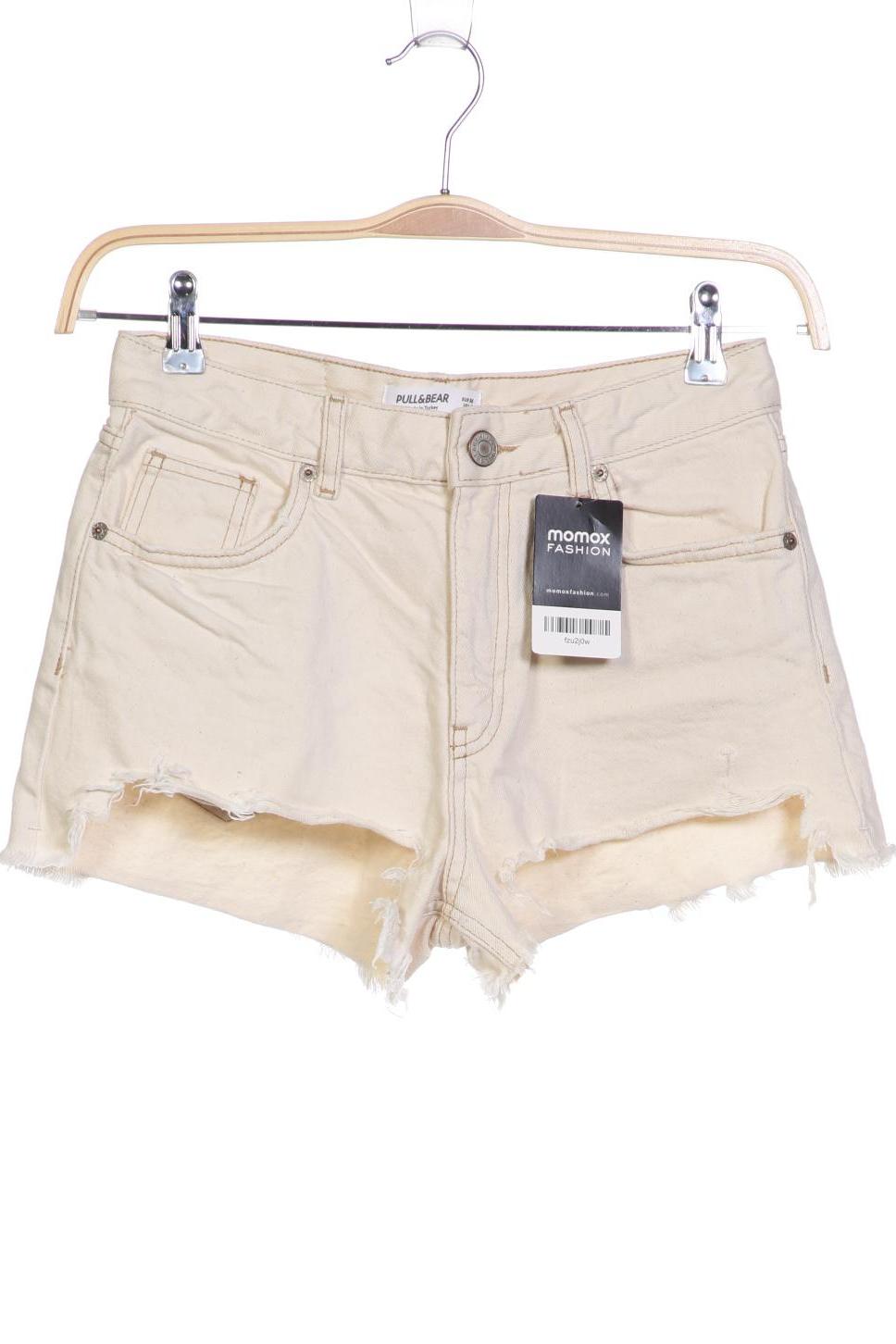 

Pull & Bear Damen Shorts, cremeweiß, Gr. 36