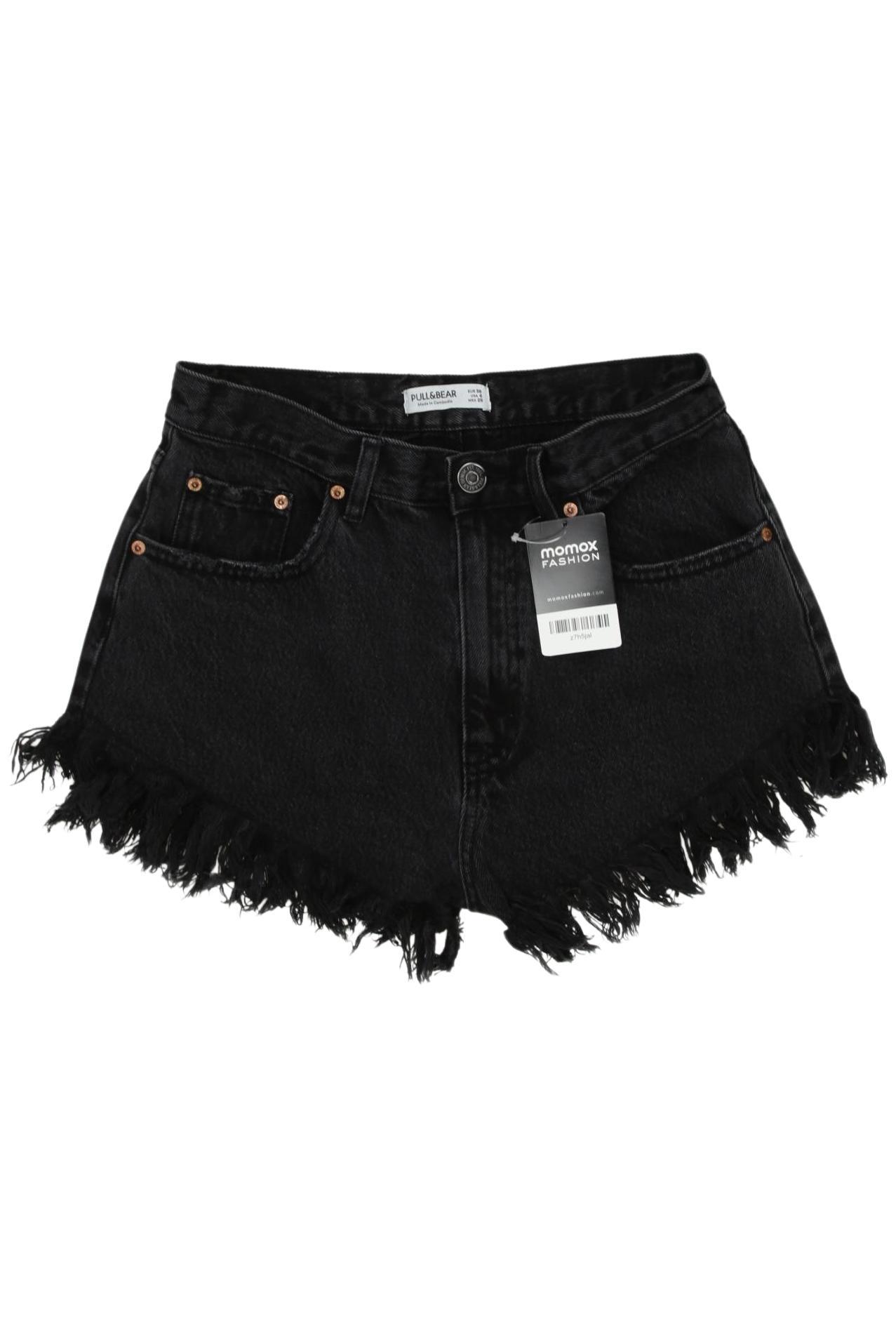 

Pull & Bear Damen Shorts, schwarz, Gr. 38
