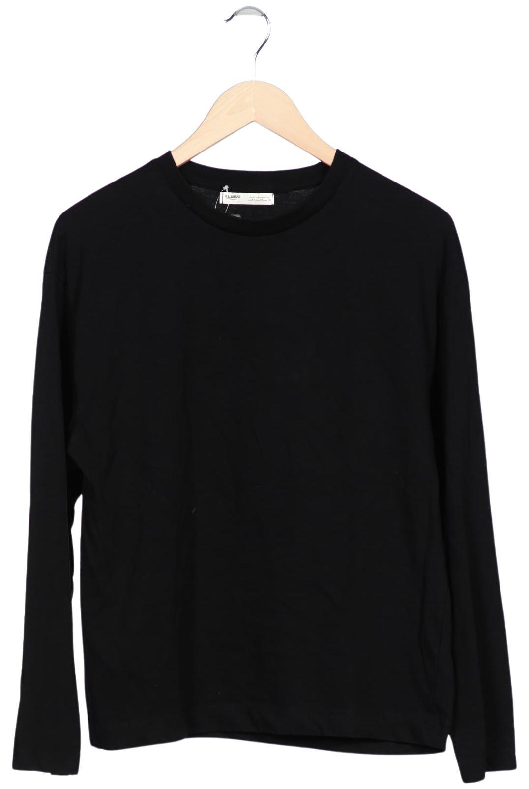 

Pull & Bear Damen Langarmshirt, schwarz, Gr. 38