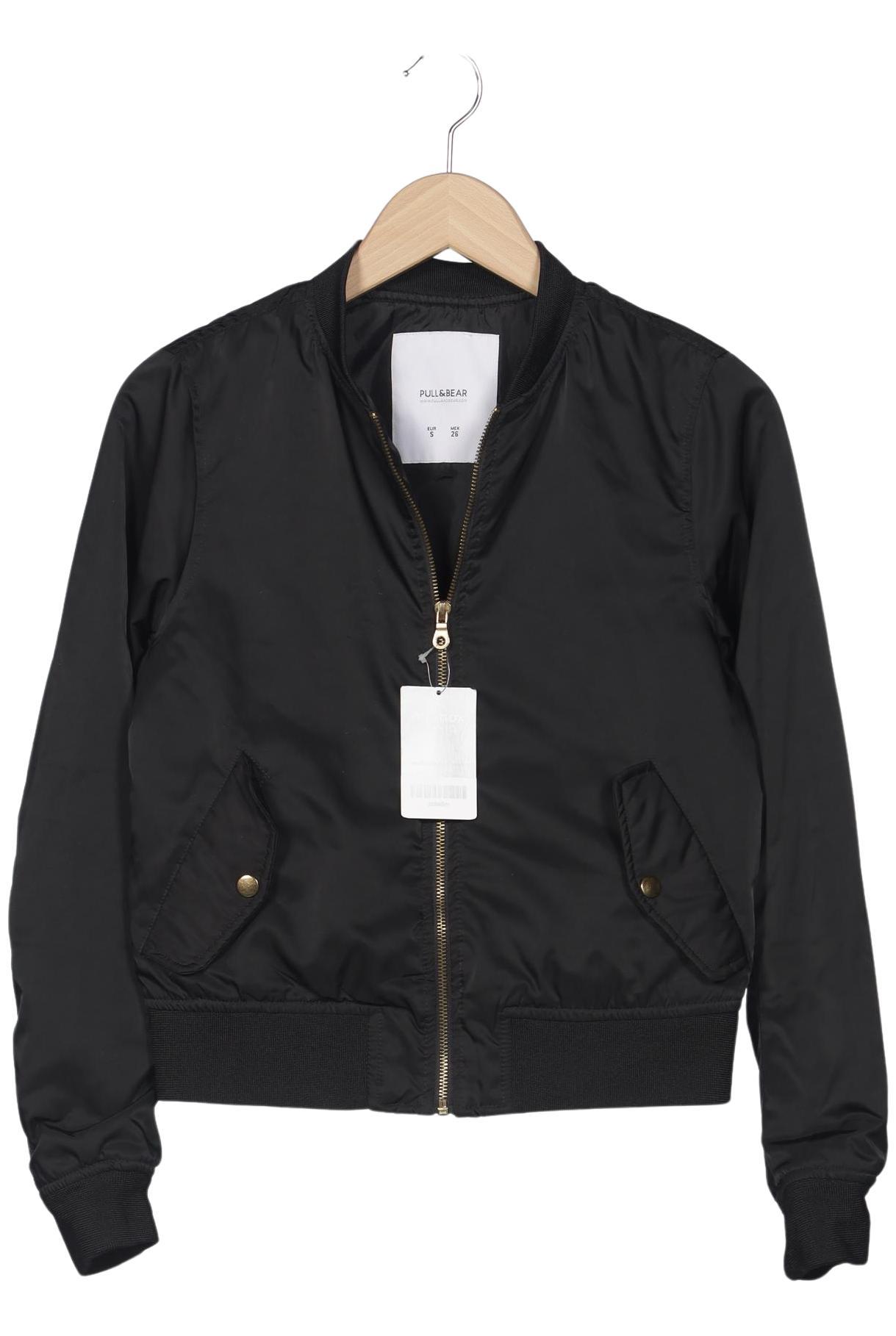 

Pull & Bear Damen Jacke, schwarz, Gr. 36