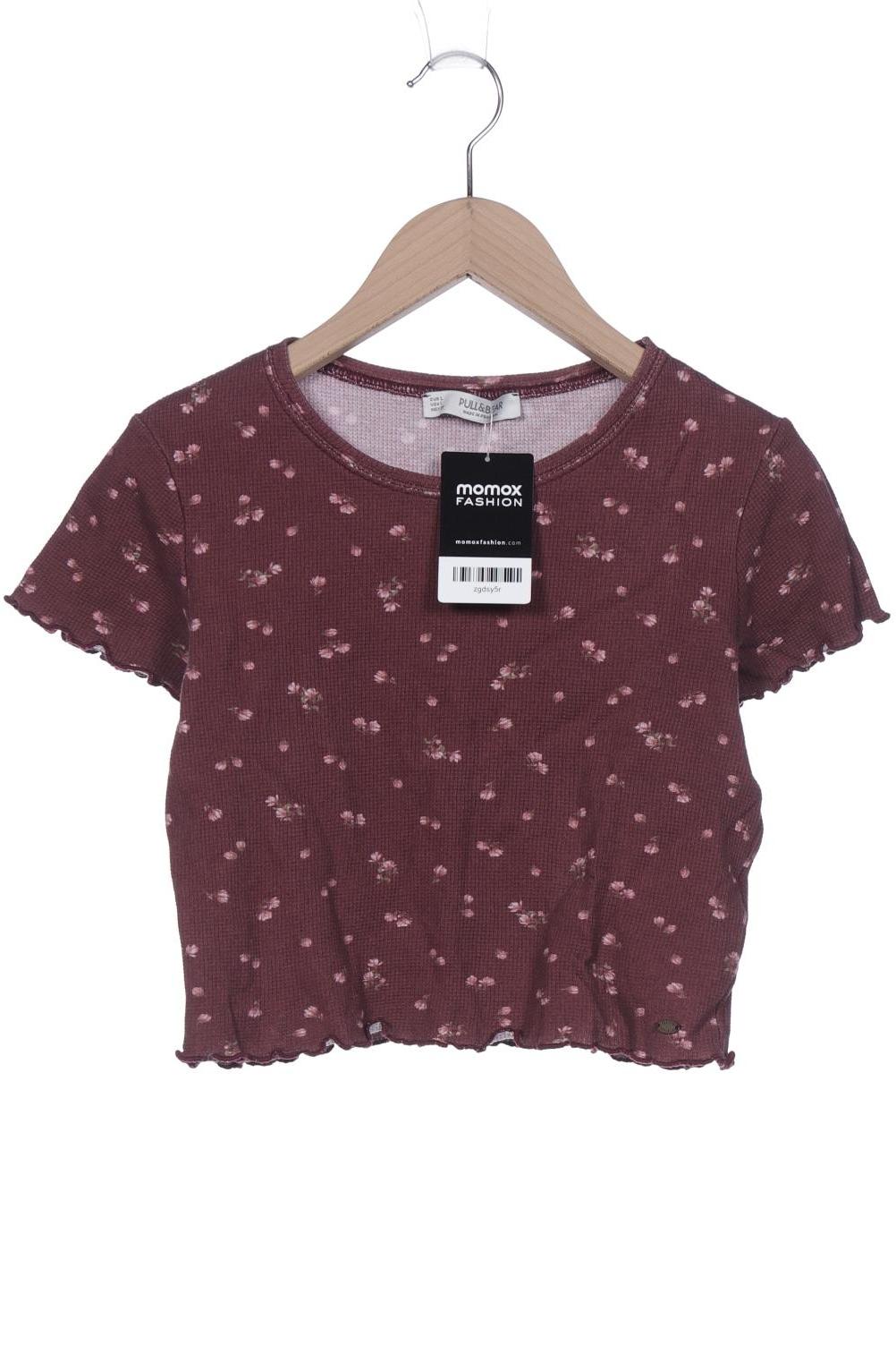 

Pull & Bear Damen T-Shirt, bordeaux, Gr. 42