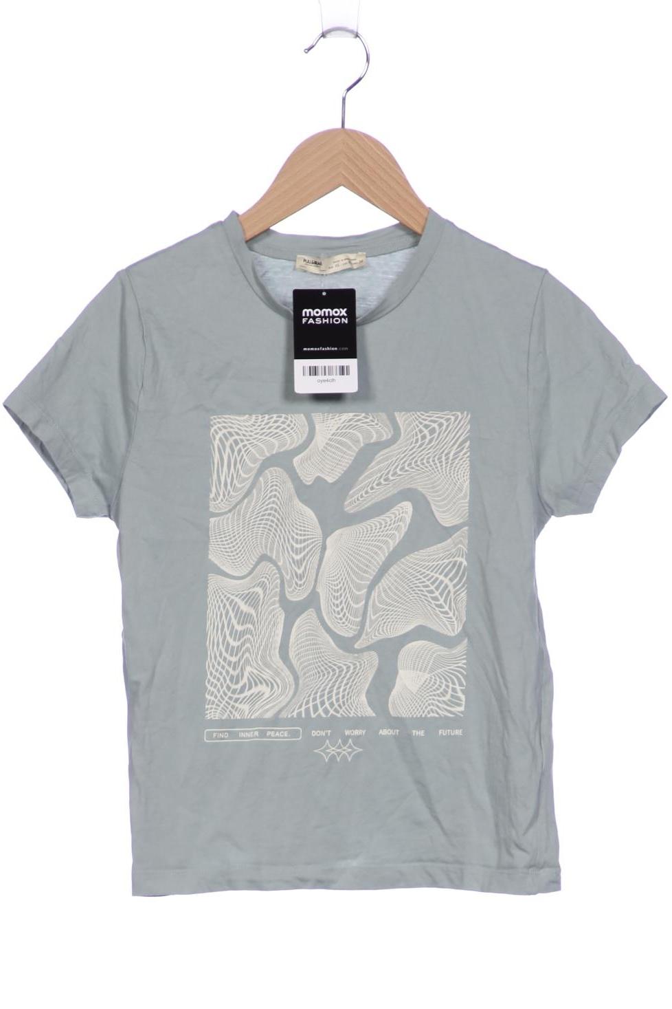 

Pull & Bear Damen T-Shirt, türkis, Gr. 34