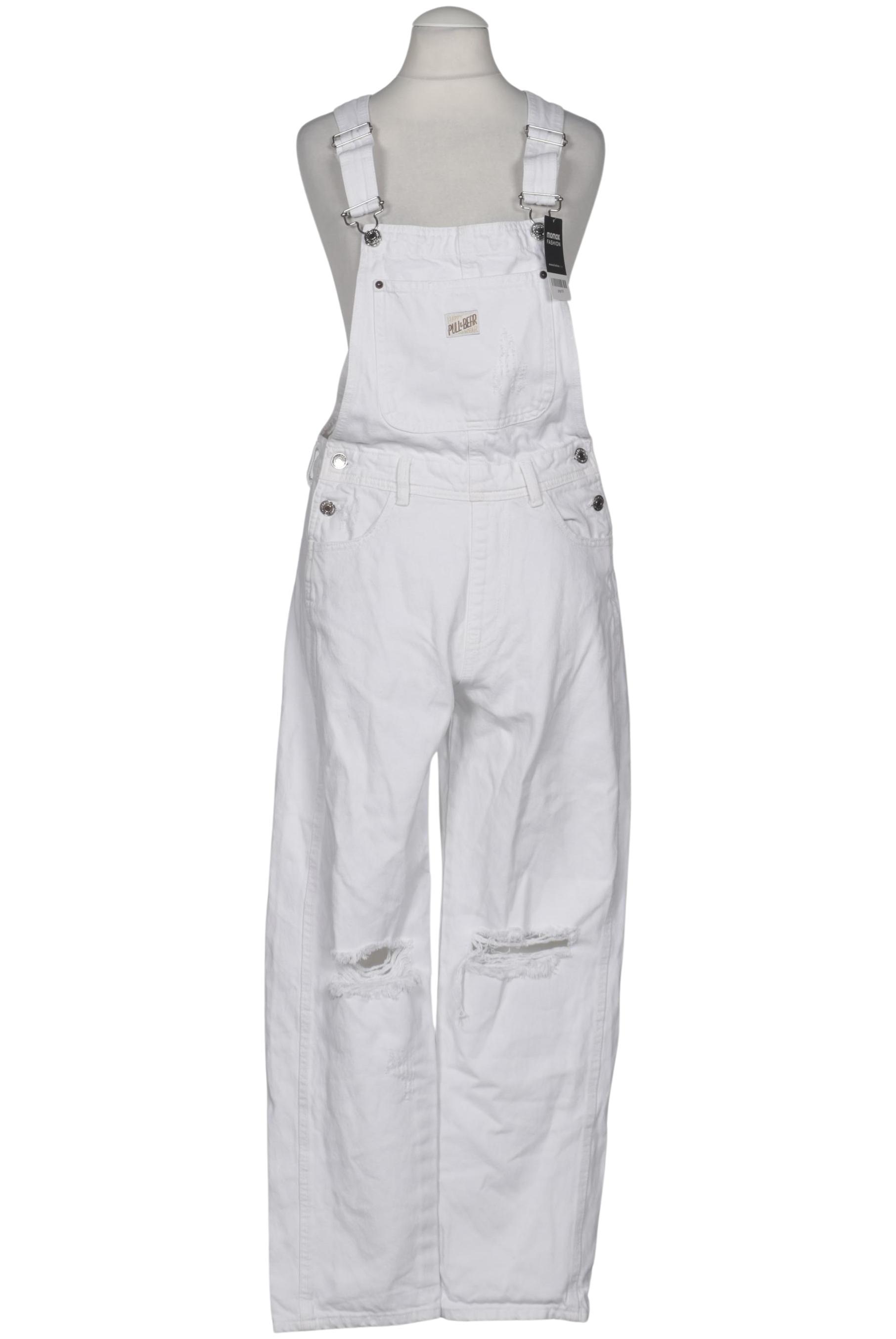 

Pull & Bear Damen Jumpsuit/Overall, weiß, Gr. 36