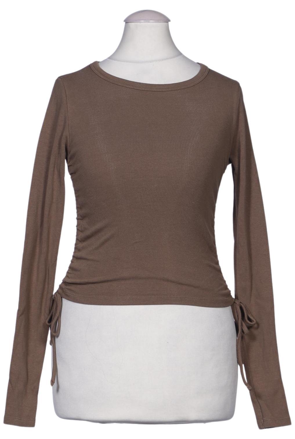 

Pull & Bear Damen Langarmshirt, braun, Gr. 36